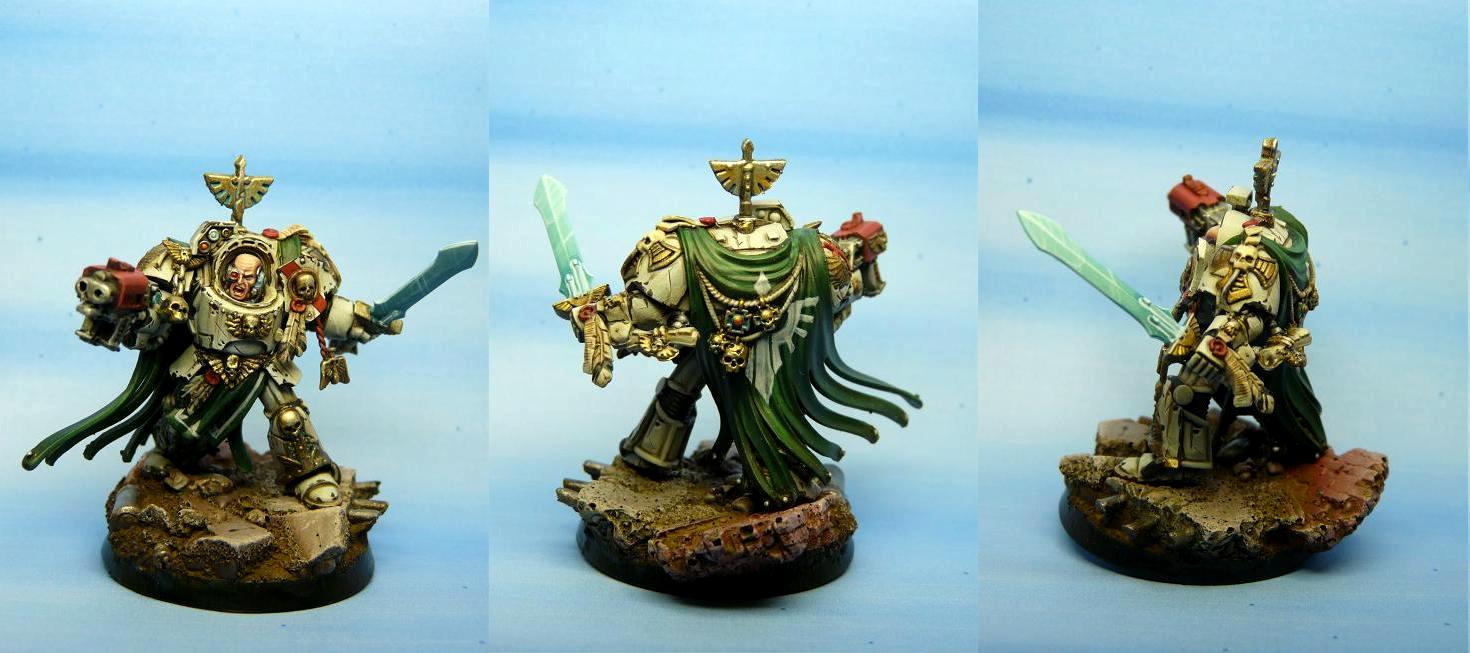 Adeptus Astartes, Dark Angels, Deathwing, Seargent, Space Marines, Terminator Armor, Warhammer 40,000