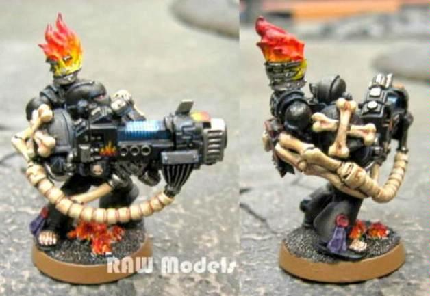 Conversion, Greenstuff, Imperial, Legion Of The Damned, Space Marines, Warhammer 40,000