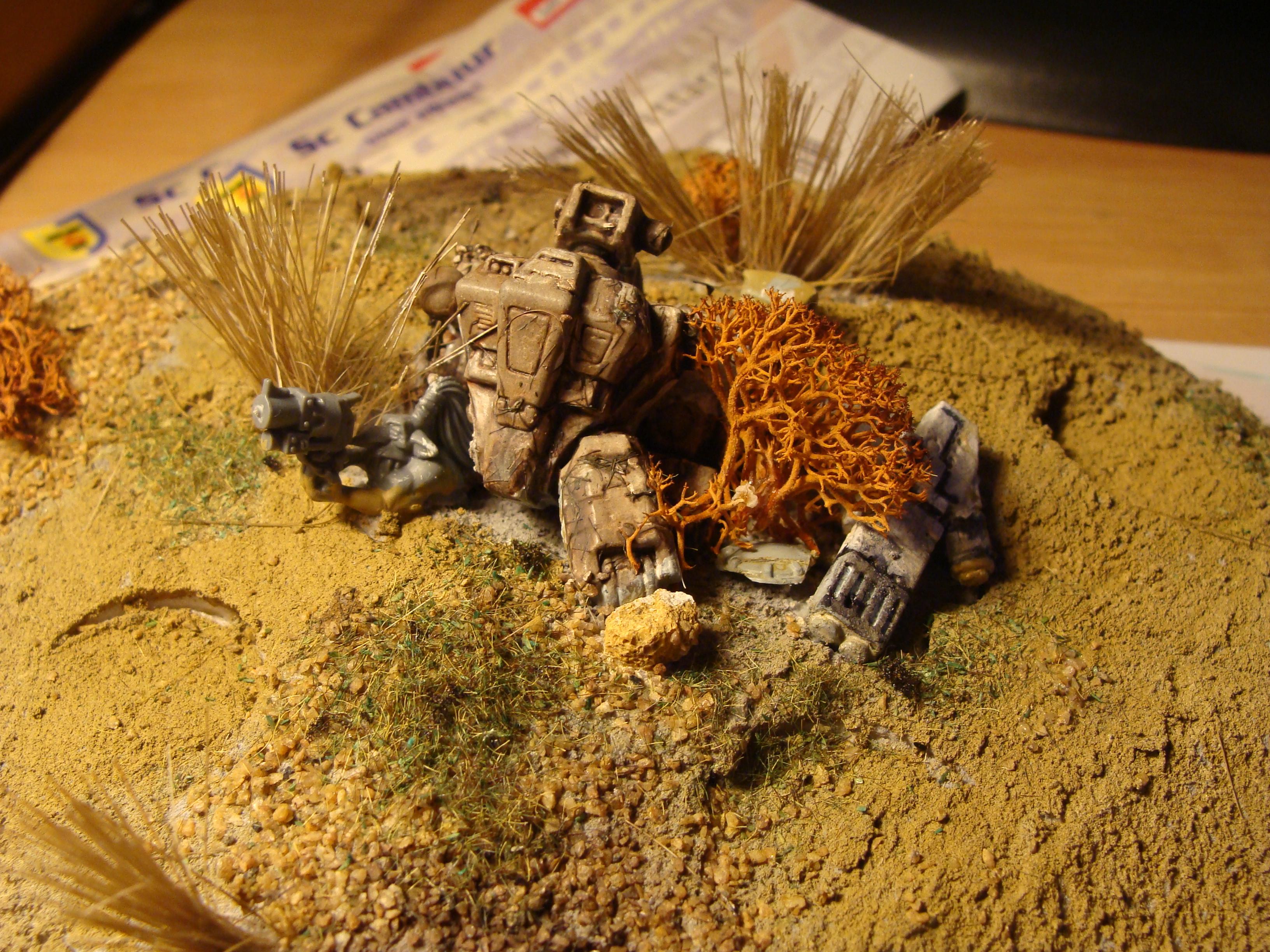 Crisis Suit Wreck, Objective Scenerie, Tau Wreck