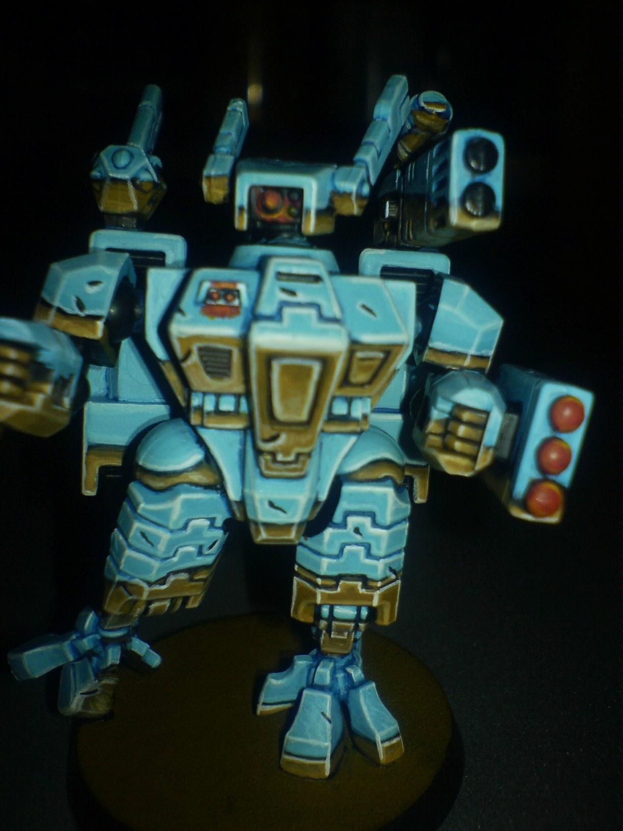 Crisis Battlesuit, Non-Metallic Metal, Sky-earth Non-metallic Metal, Tau, Warhammer 40,000
