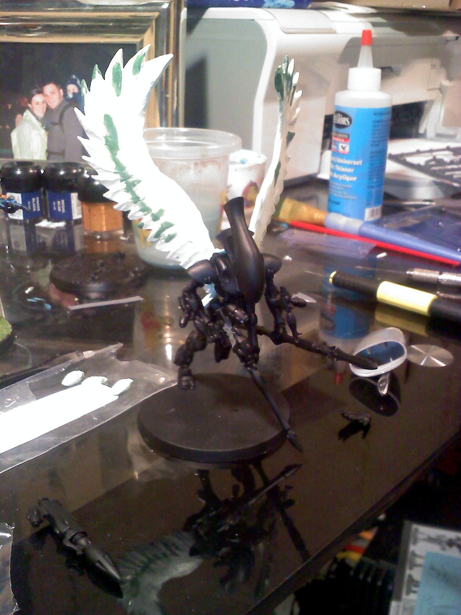 Conversion, Eldar, Scratch Build, Swooping Hawks, Work In Progress, Wraithhawk, Wraithlord