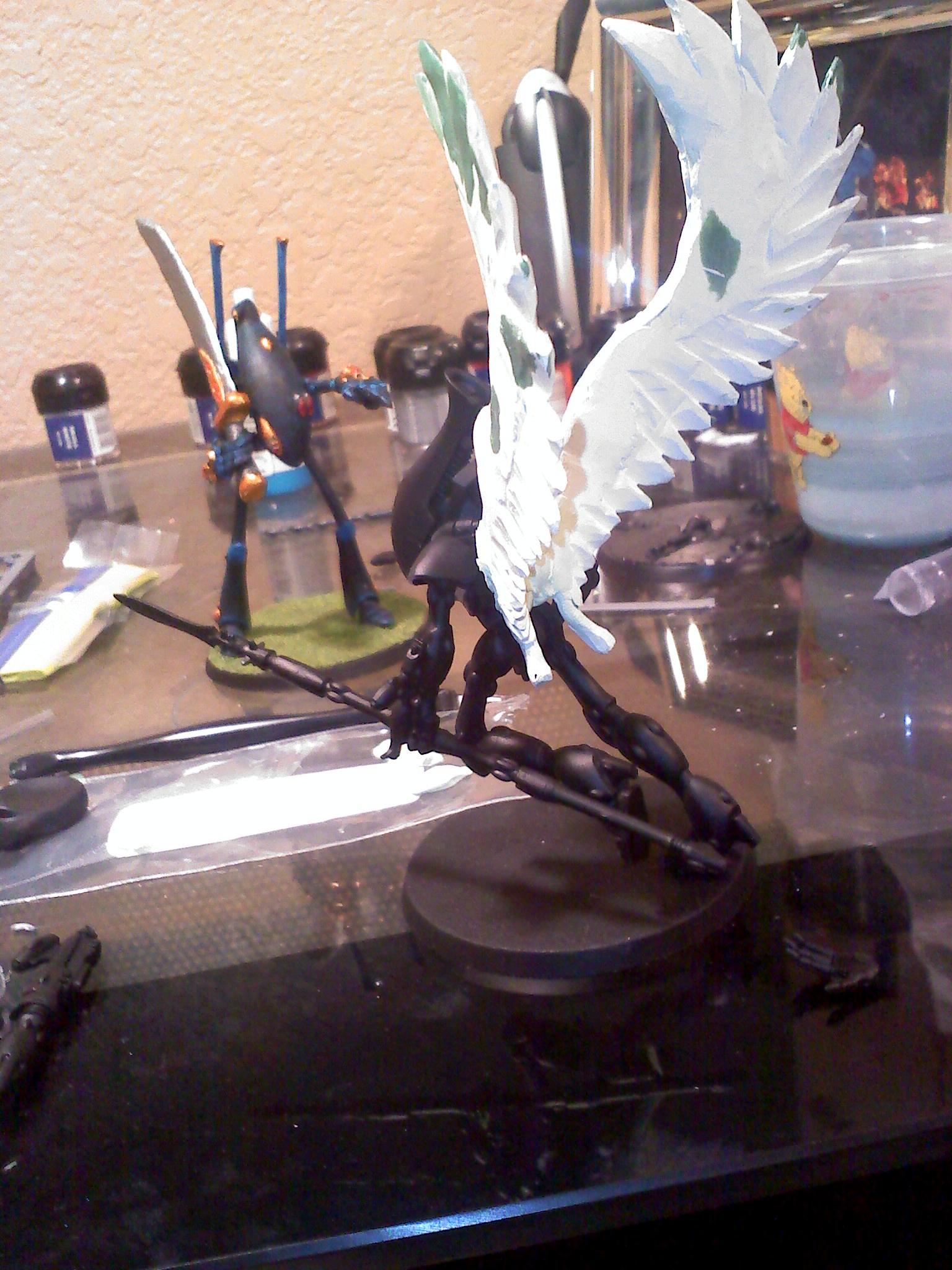 Conversion, Eldar, Scratch Build, Swooping Hawks, Work In Progress, Wraithhawk, Wraithlord