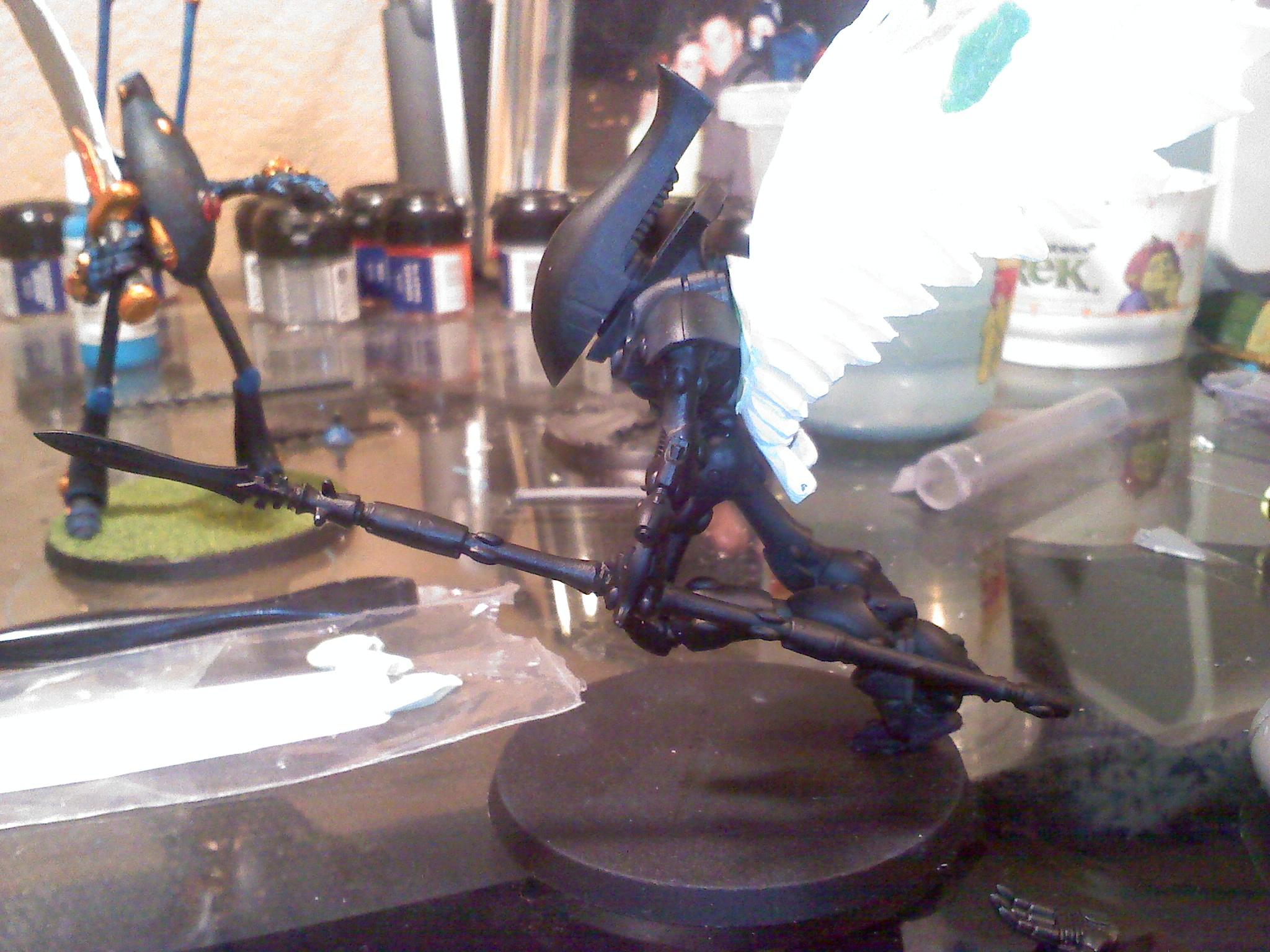 Conversion, Eldar, Scratch Build, Swooping Hawks, Work In Progress, Wraithhawk, Wraithlord