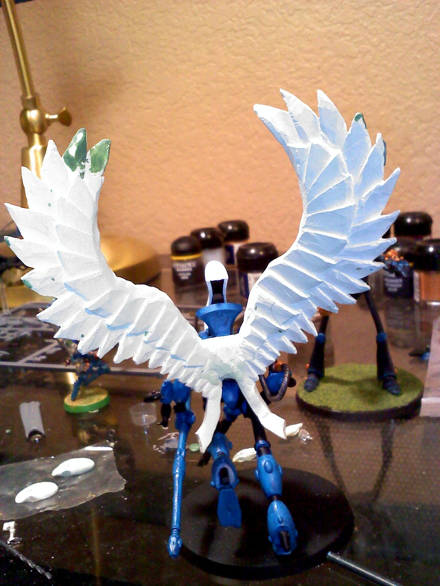 Conversion, Eldar, Scratch Build, Swooping Hawks, Work In Progress, Wraithhawk, Wraithlord