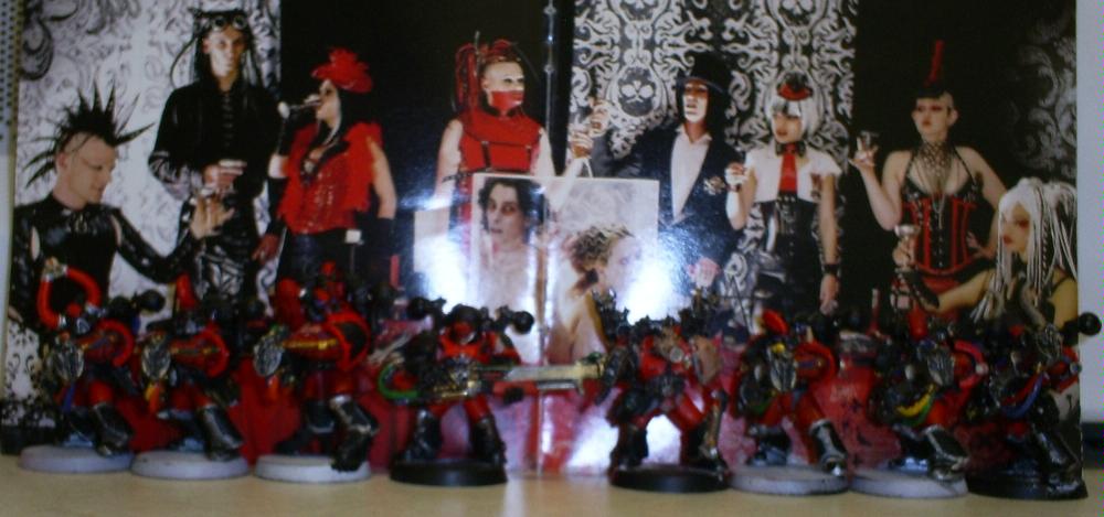 Angelspit, Band Themed, Chaos Space Marines, Noise Marines, Slaanesh, Work In Progress