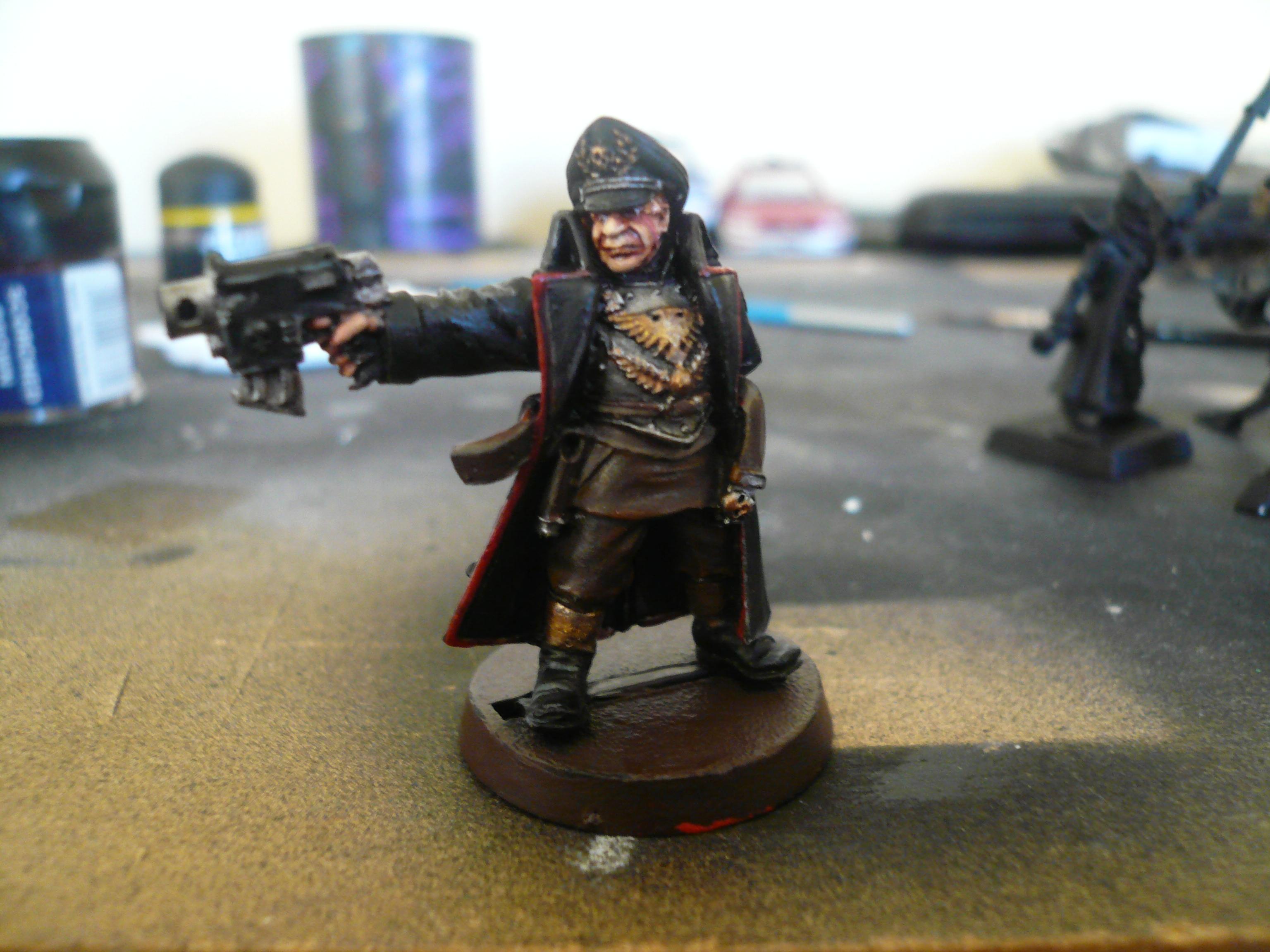 Bolt Pistol, Commissar, Imperial Guard, Warhammer 40,000, Work In Progress
