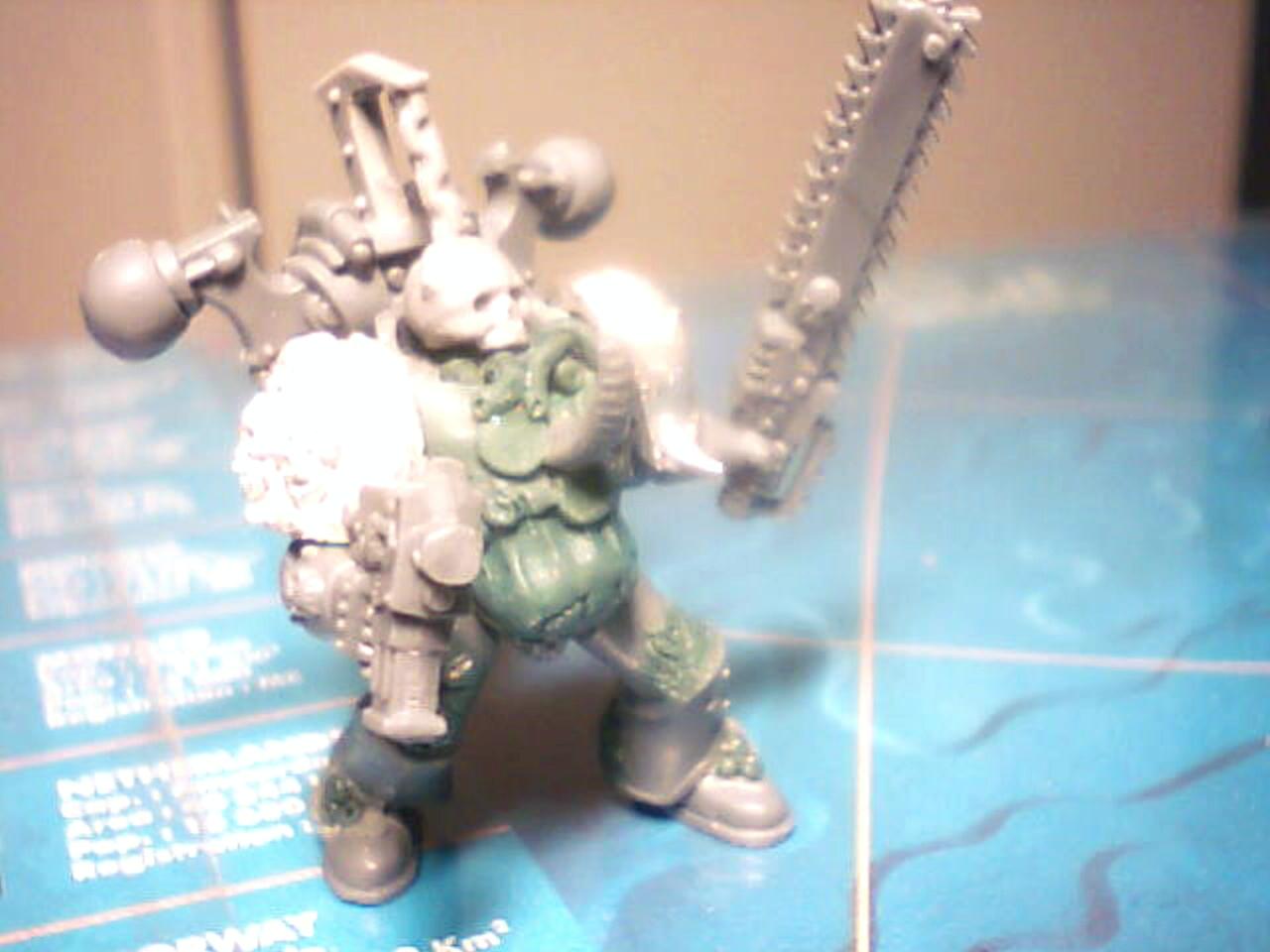 Just before he got sprayed