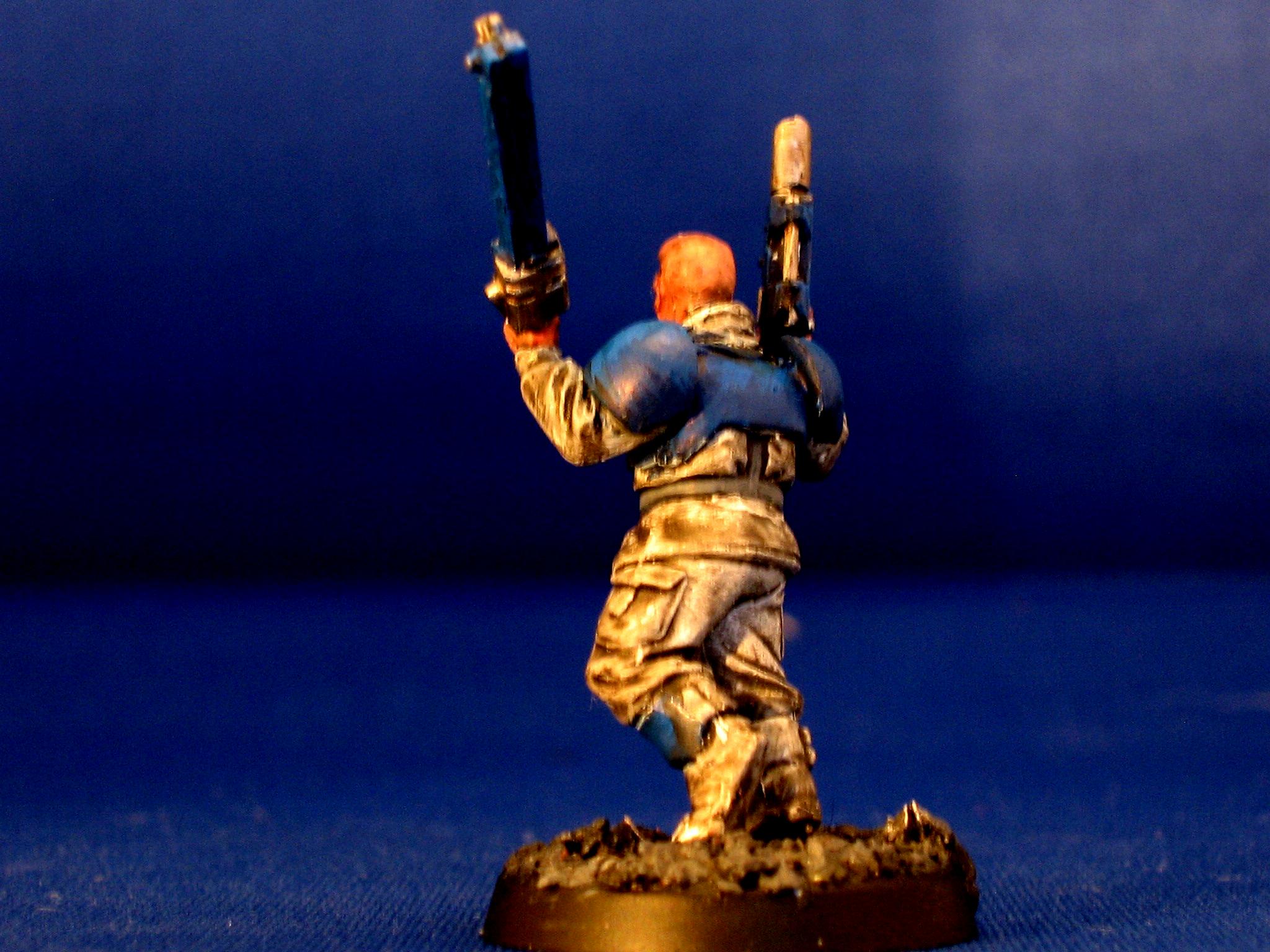 Chainsword, Imperial Guard, Laspistol. Khaki Painted Fatigues, Necromunda, Pdf, Sergeant