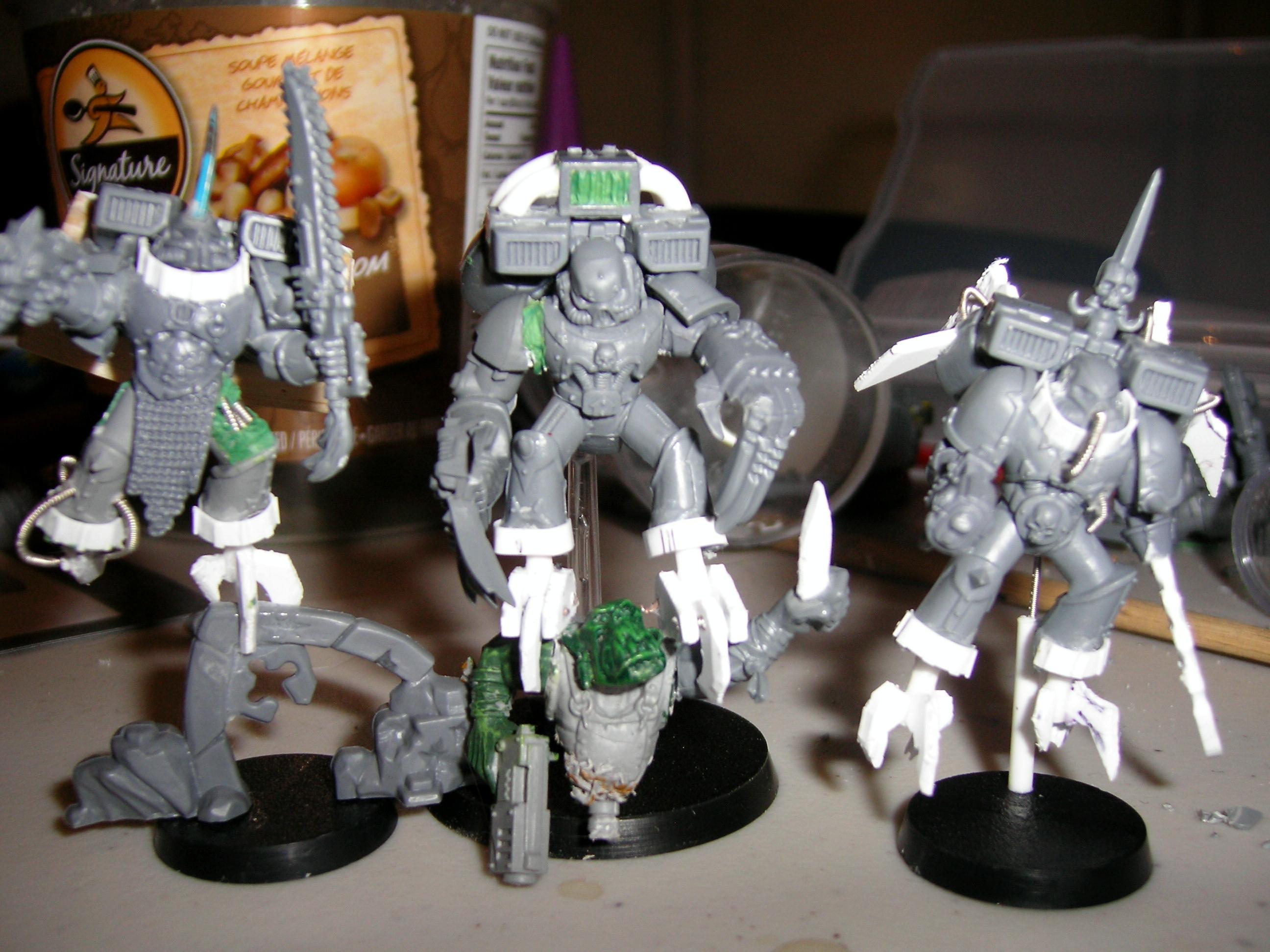 Chaos, Nurgle, Plasticard, Raptors, Work In Progress