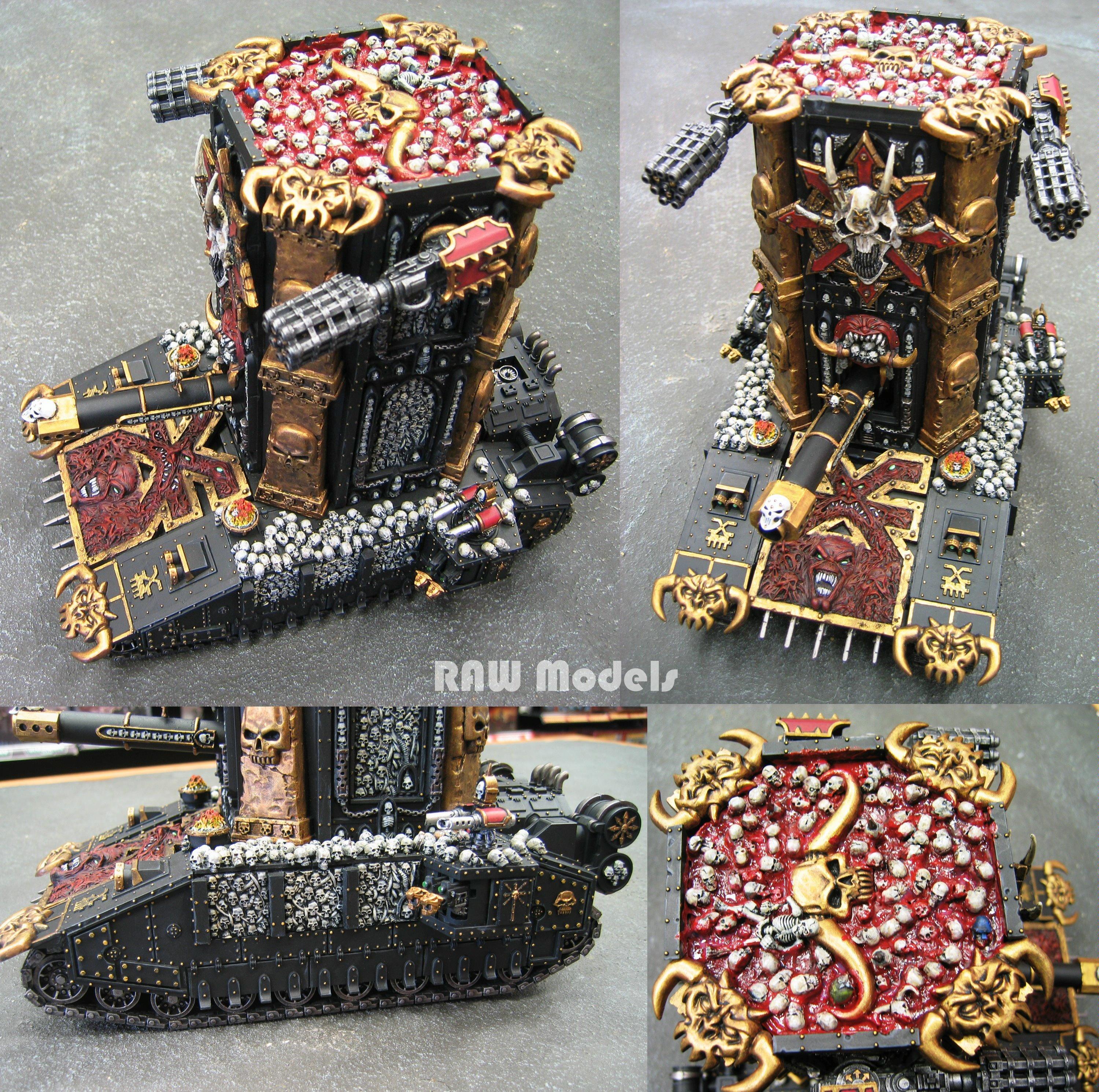 Apocalypse, Chaos, Chaos Space Marines, Conversion, Khorne, Super-heavy, Tank, Warhammer 40,000