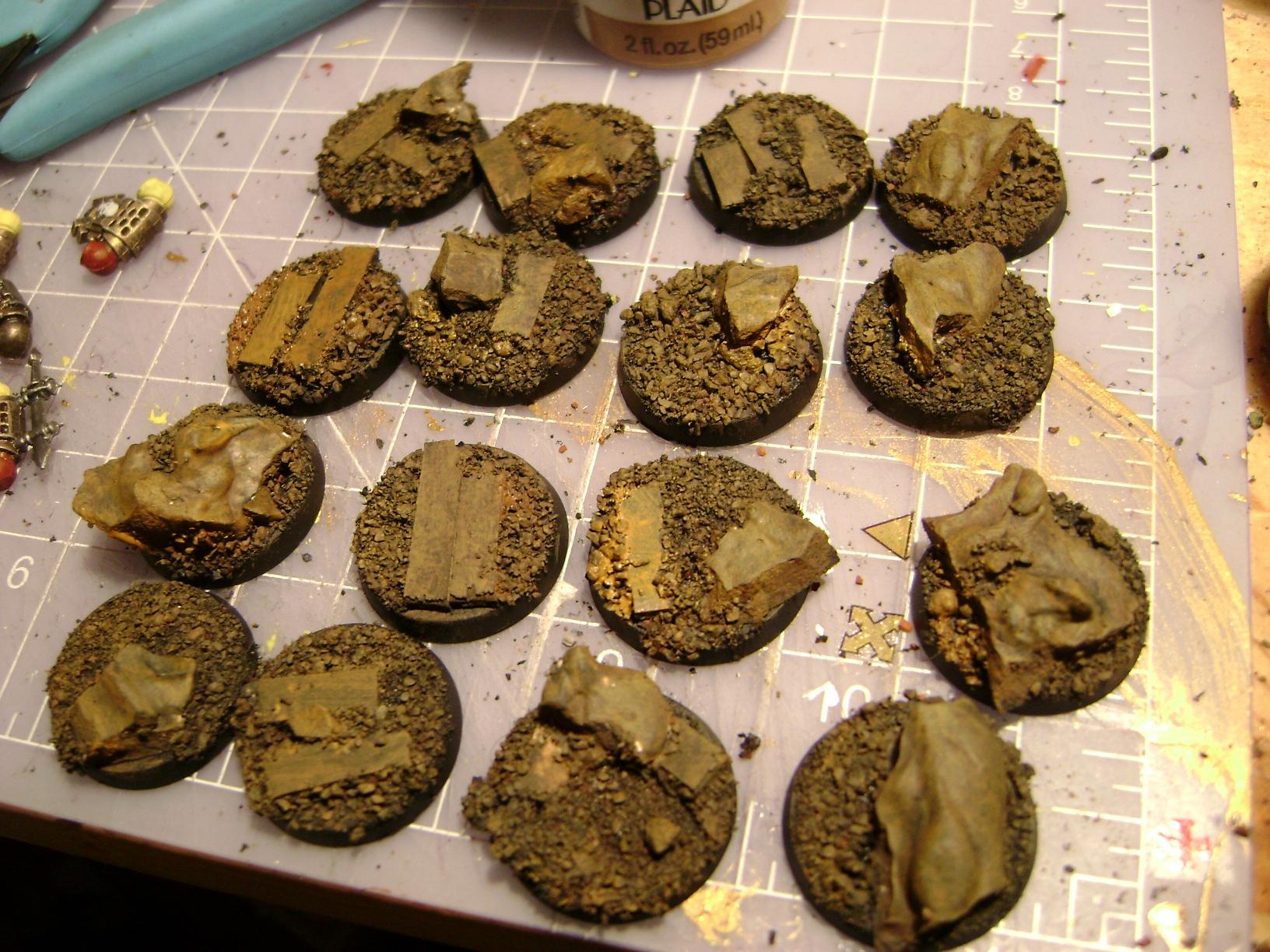 golden brown  dry brushed