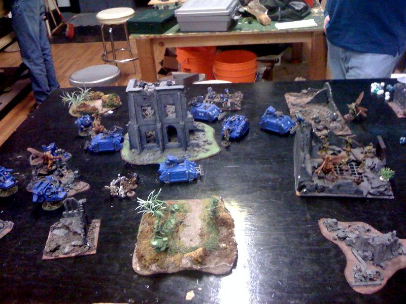 Battle Report, Chaos Daemons, Nurgle, Space Marines