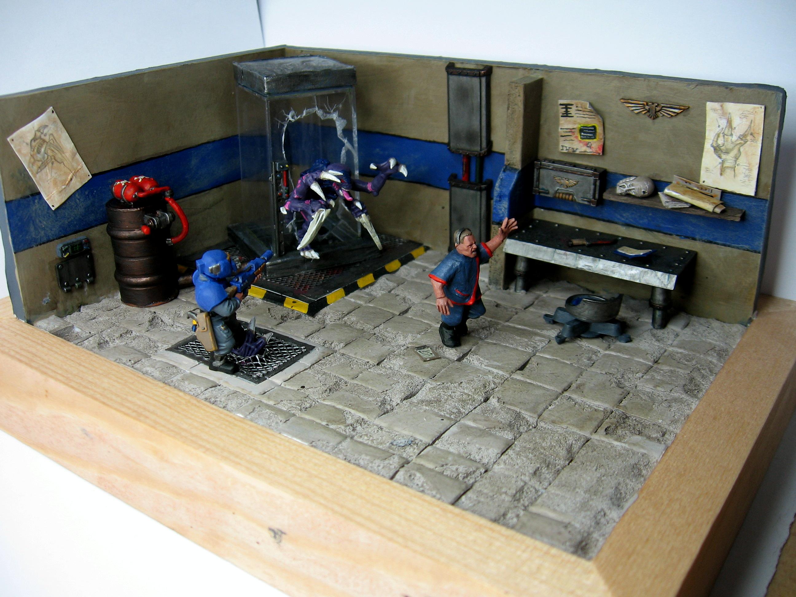 Diorama, Genestealer, Imperial Guard, Warhammer 40,000