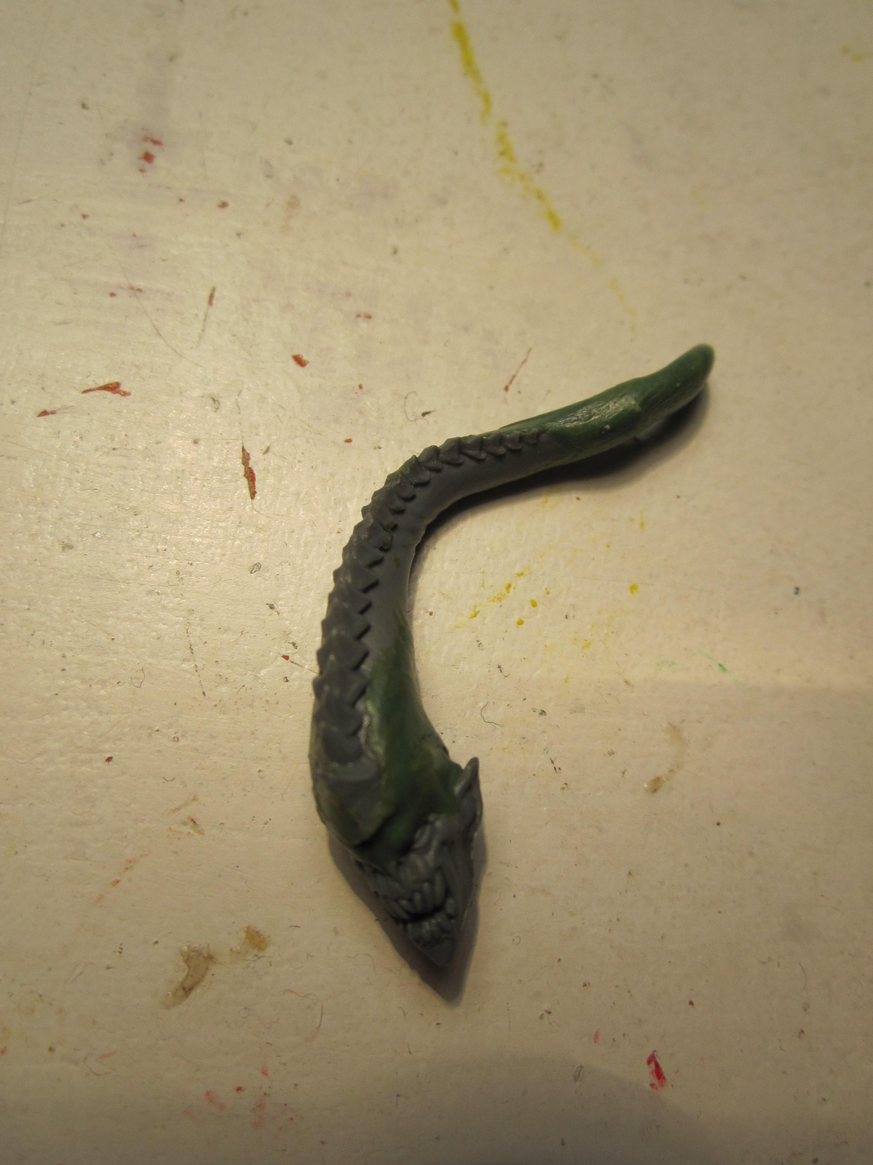 Chaos Daemons, Conversion, Daemon Prince, Greenstuff, Slaanesh, Warhammer 40,000