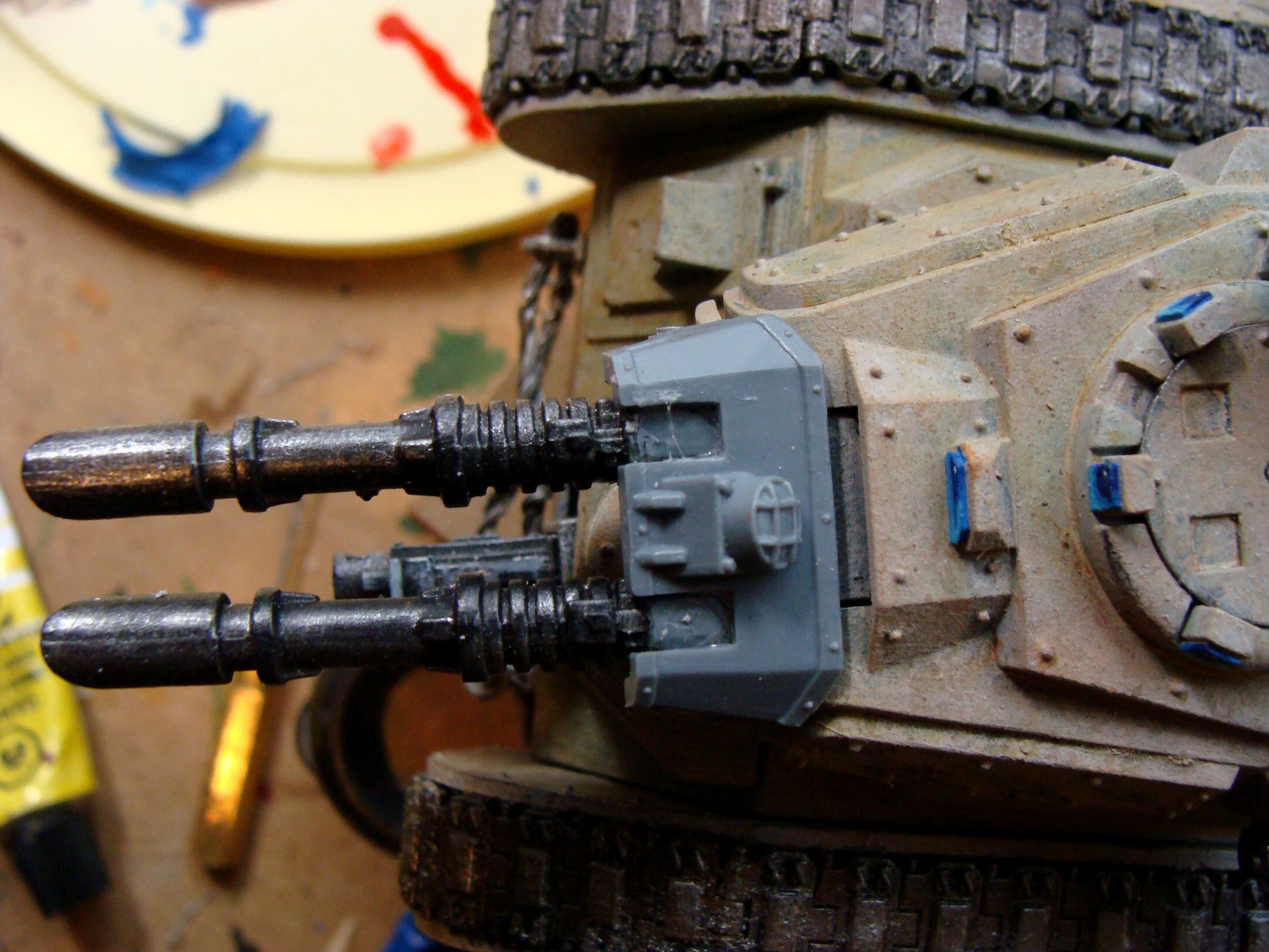 Twin-linked lascannon turret