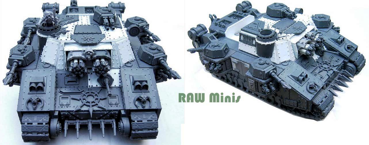 Apocalypse, Chaos, Chaos Space Marines, Conversion, Scratch Build, Super-heavy, Tank, Warhammer 40,000