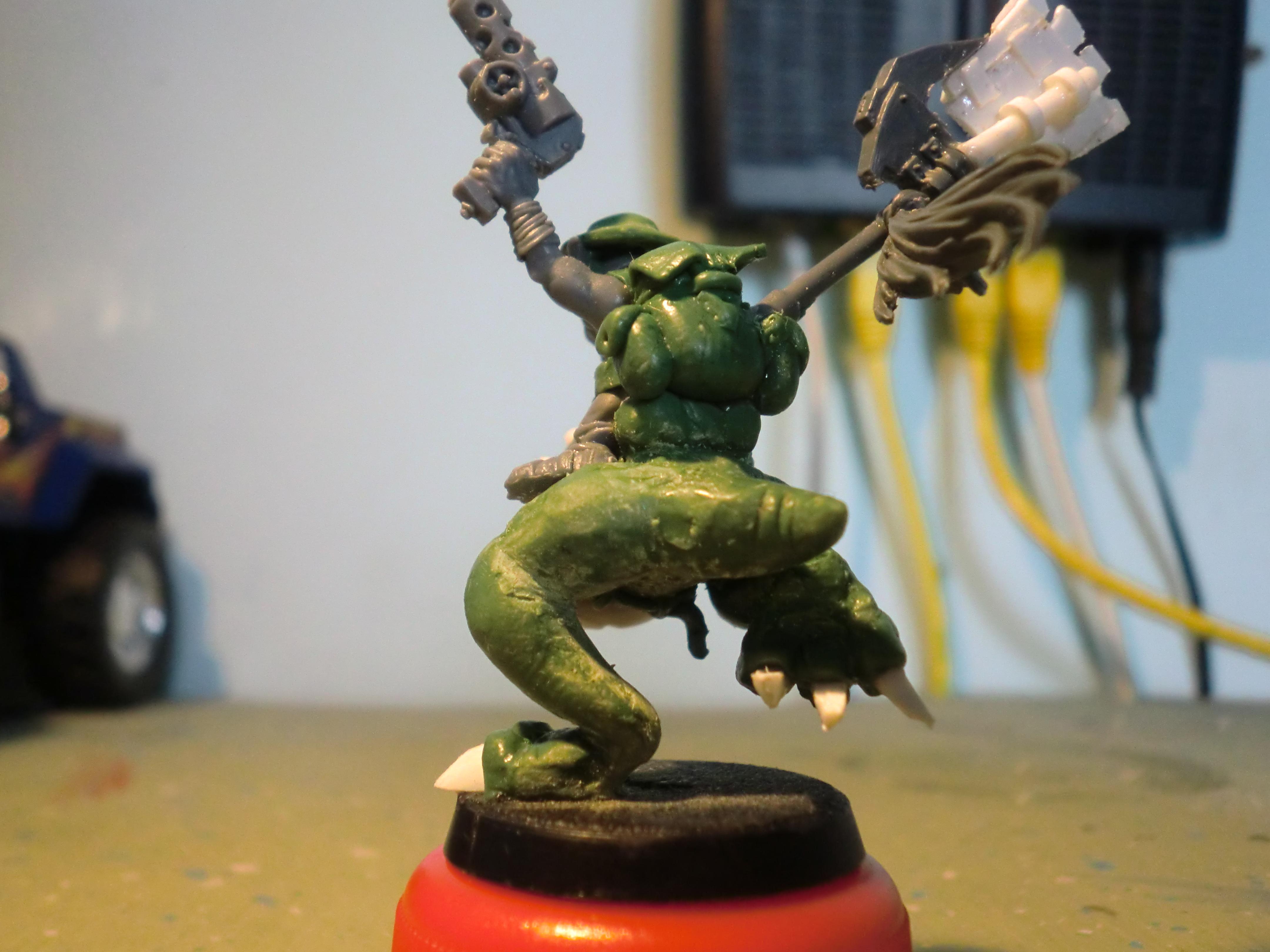 Attack Squig, Bosspole, Conversion, Grots, Orks