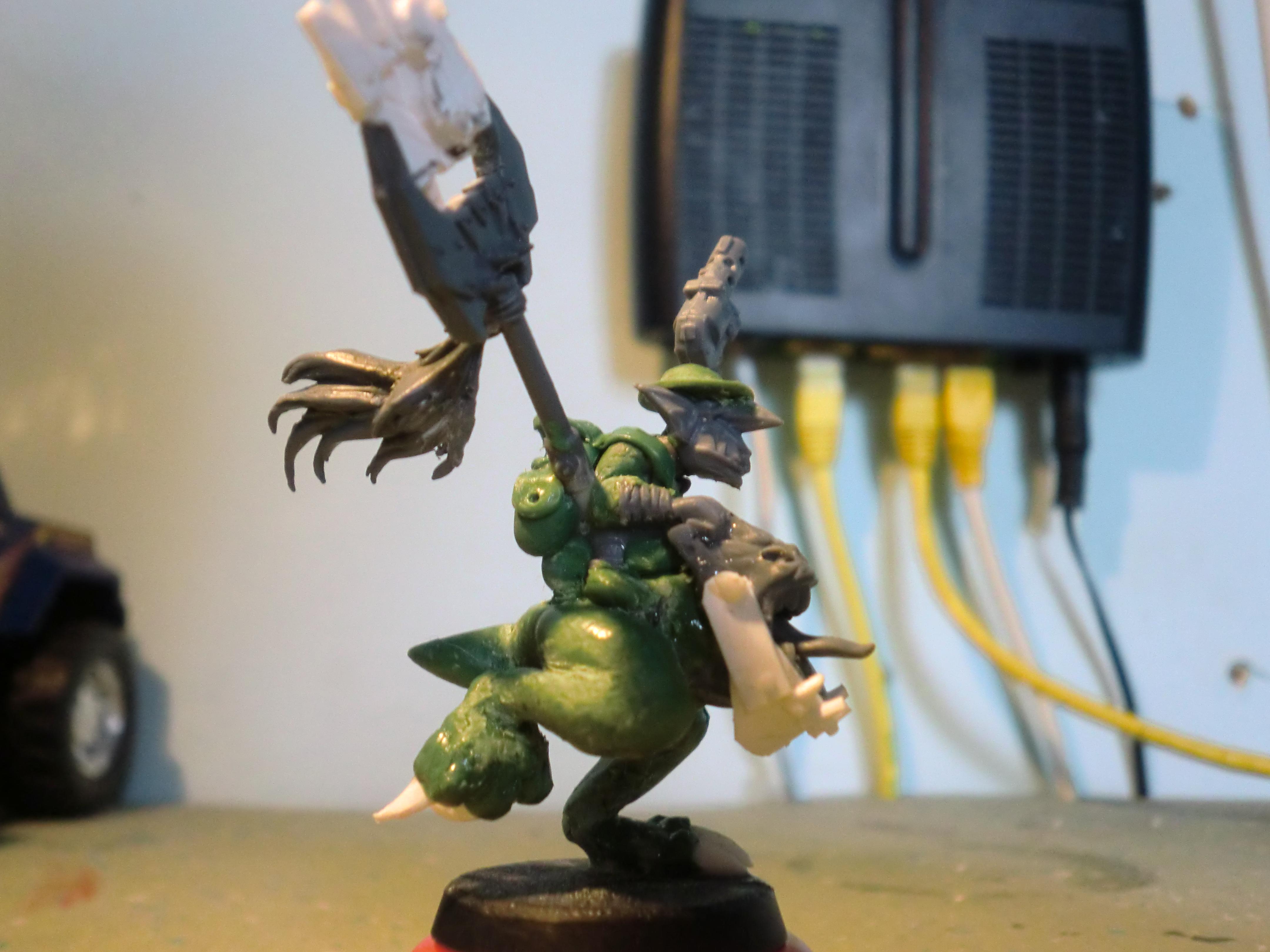 Attack Squig, Bosspole, Conversion, Grots, Orks