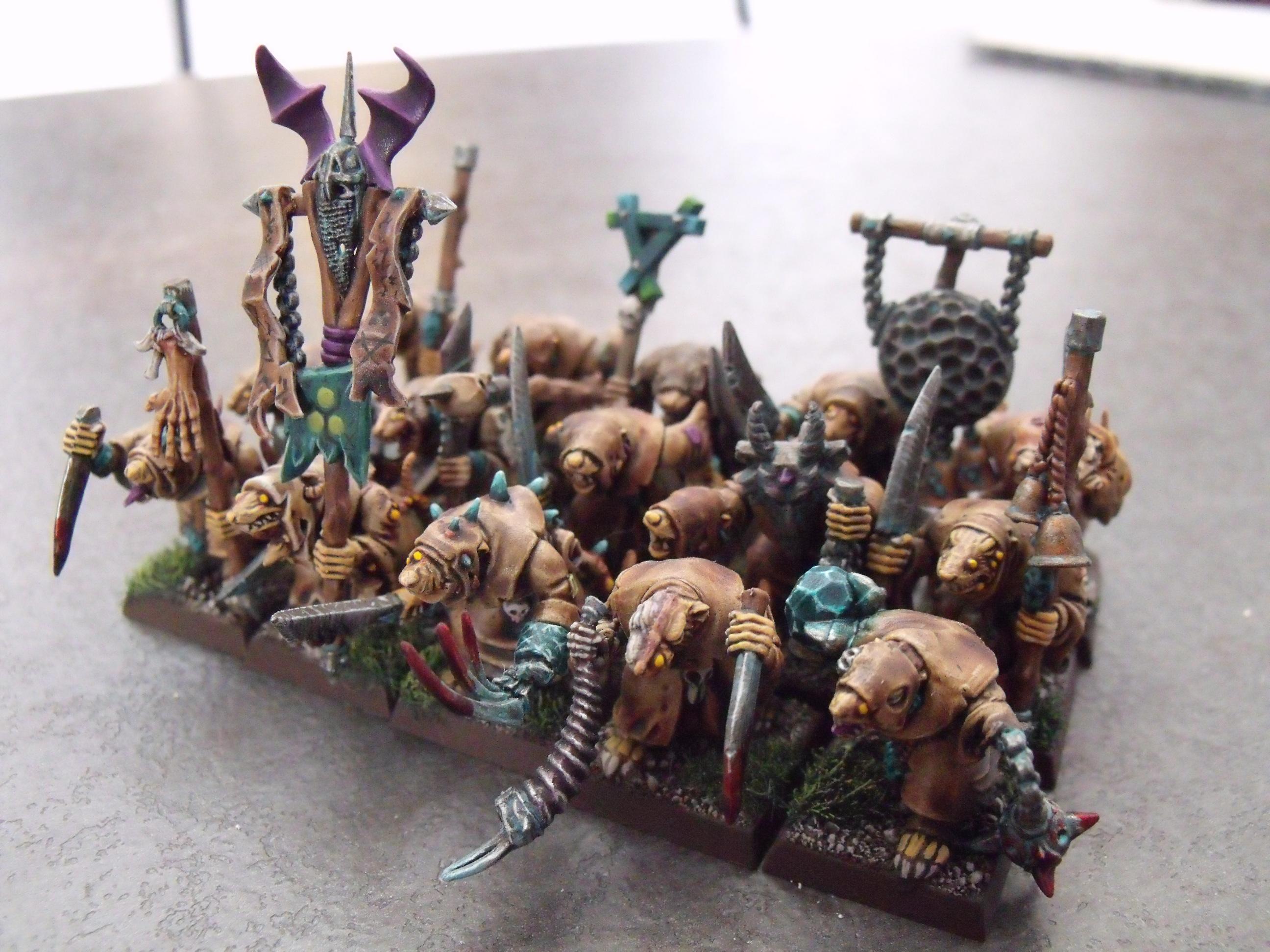 Plague Monks, Skavens - Finished Regiment 1 - Gallery - DakkaDakka