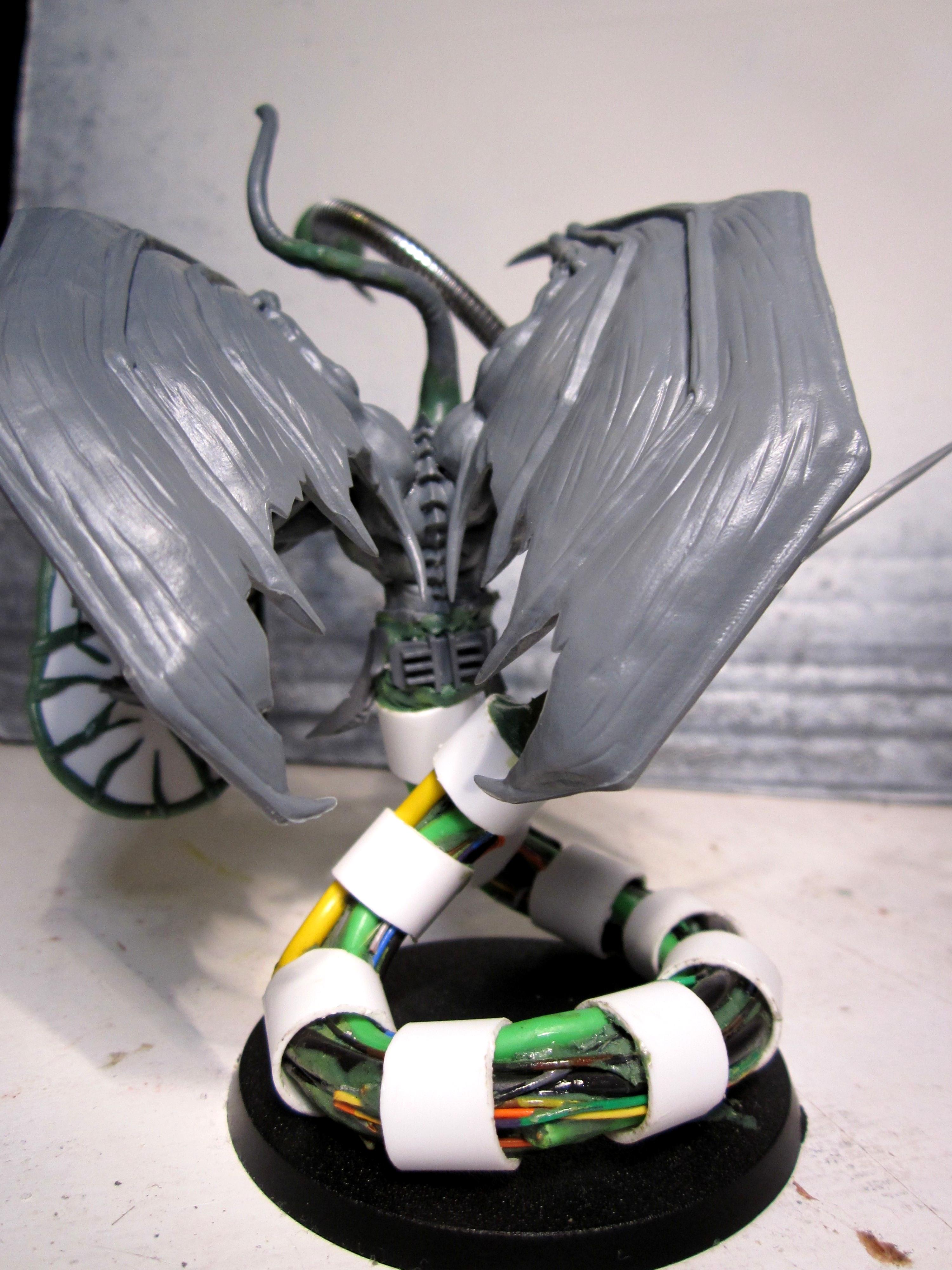 Chaos Daemons, Conversion, Daemon Prince, Greenstuff, Slaanesh, Warhammer 40,000