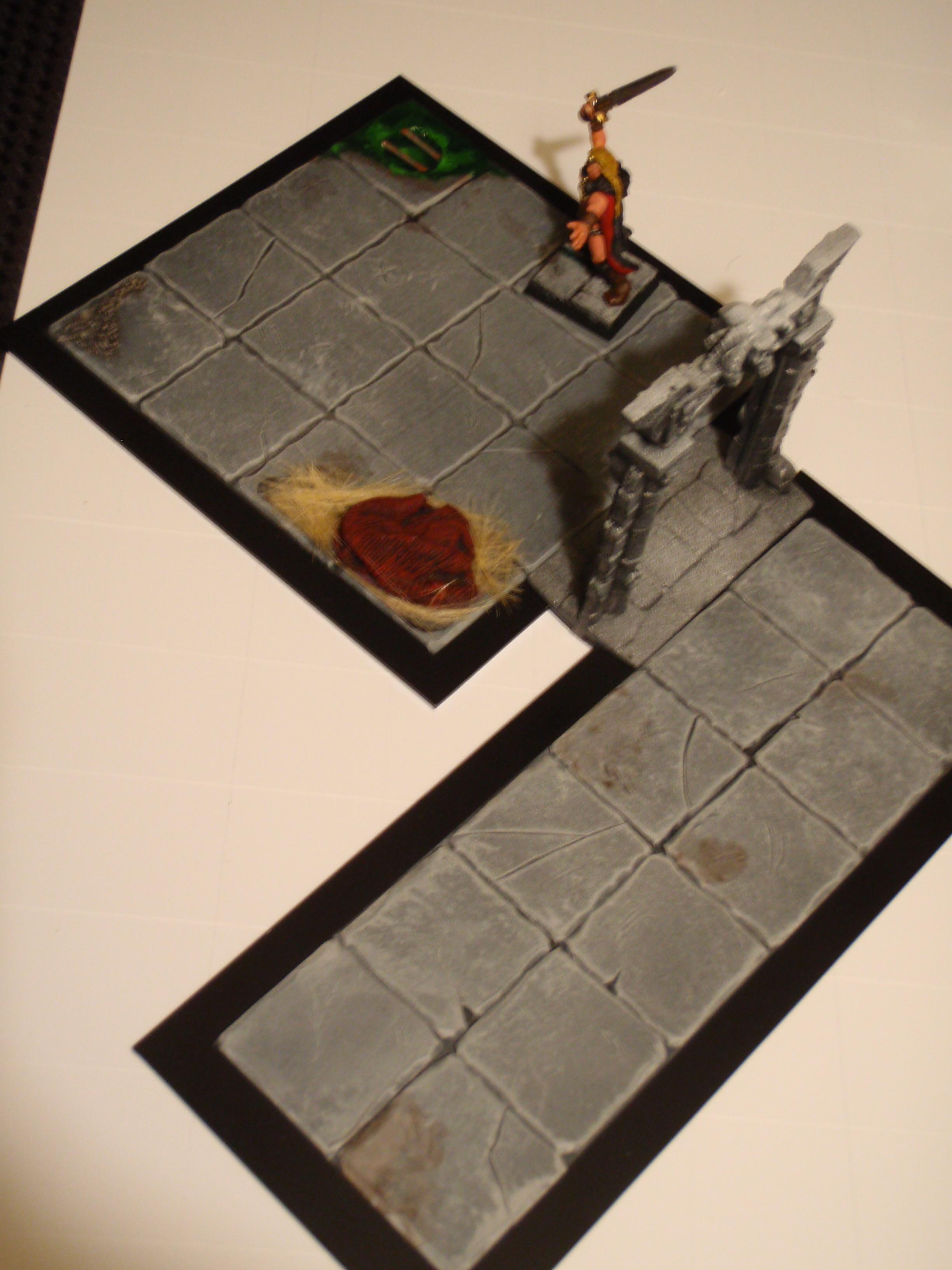 Plasticard Warhammer Quest tiles