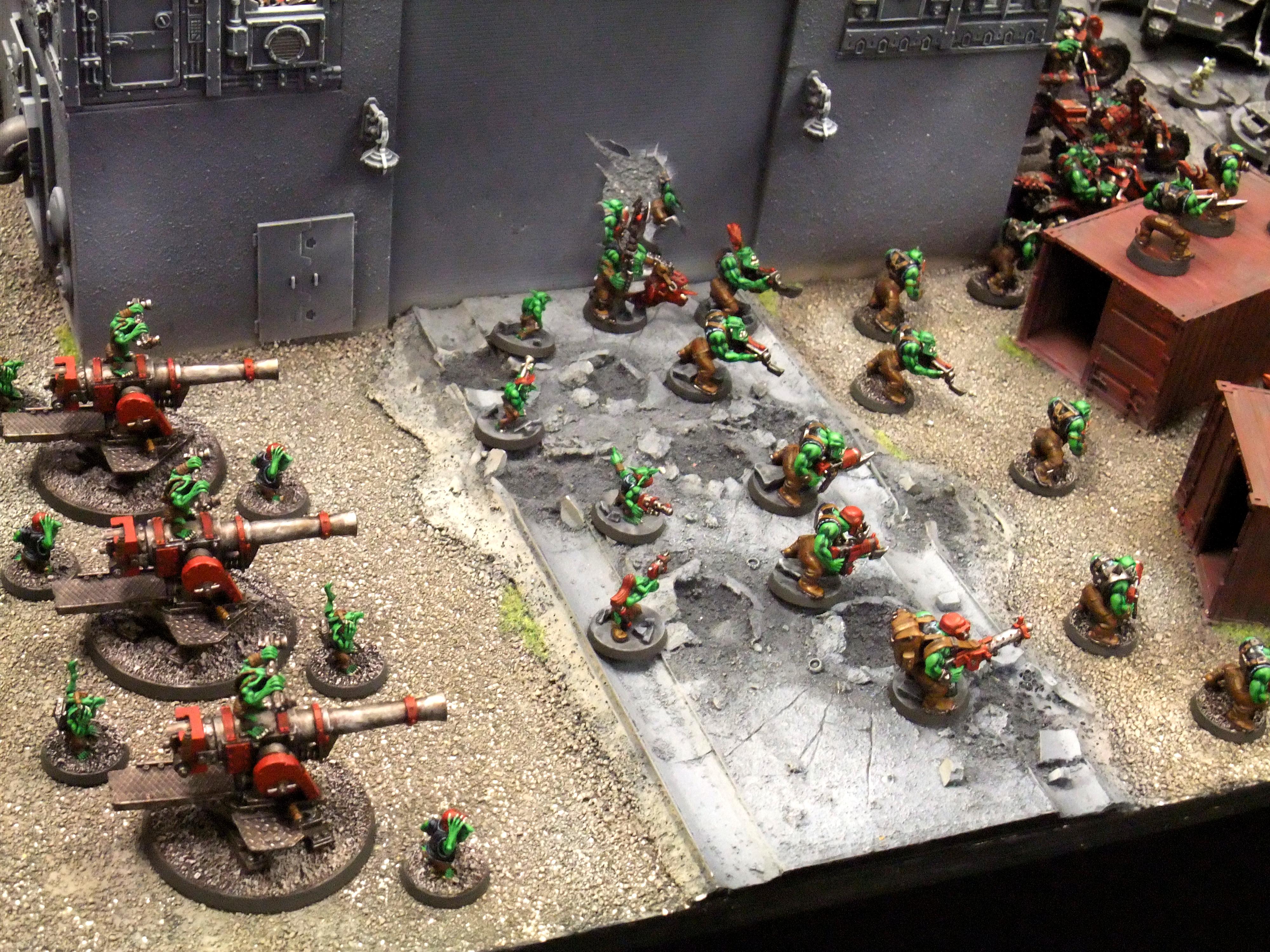 Grots, Kannons, Orks, Terrain, Warhammer 40,000