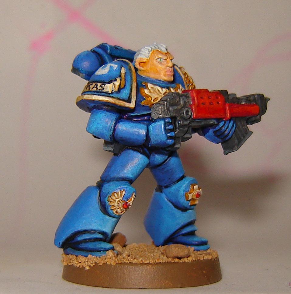 Captain, Heavy Bolter, Space Crusade, Space Marines, Ultramarines