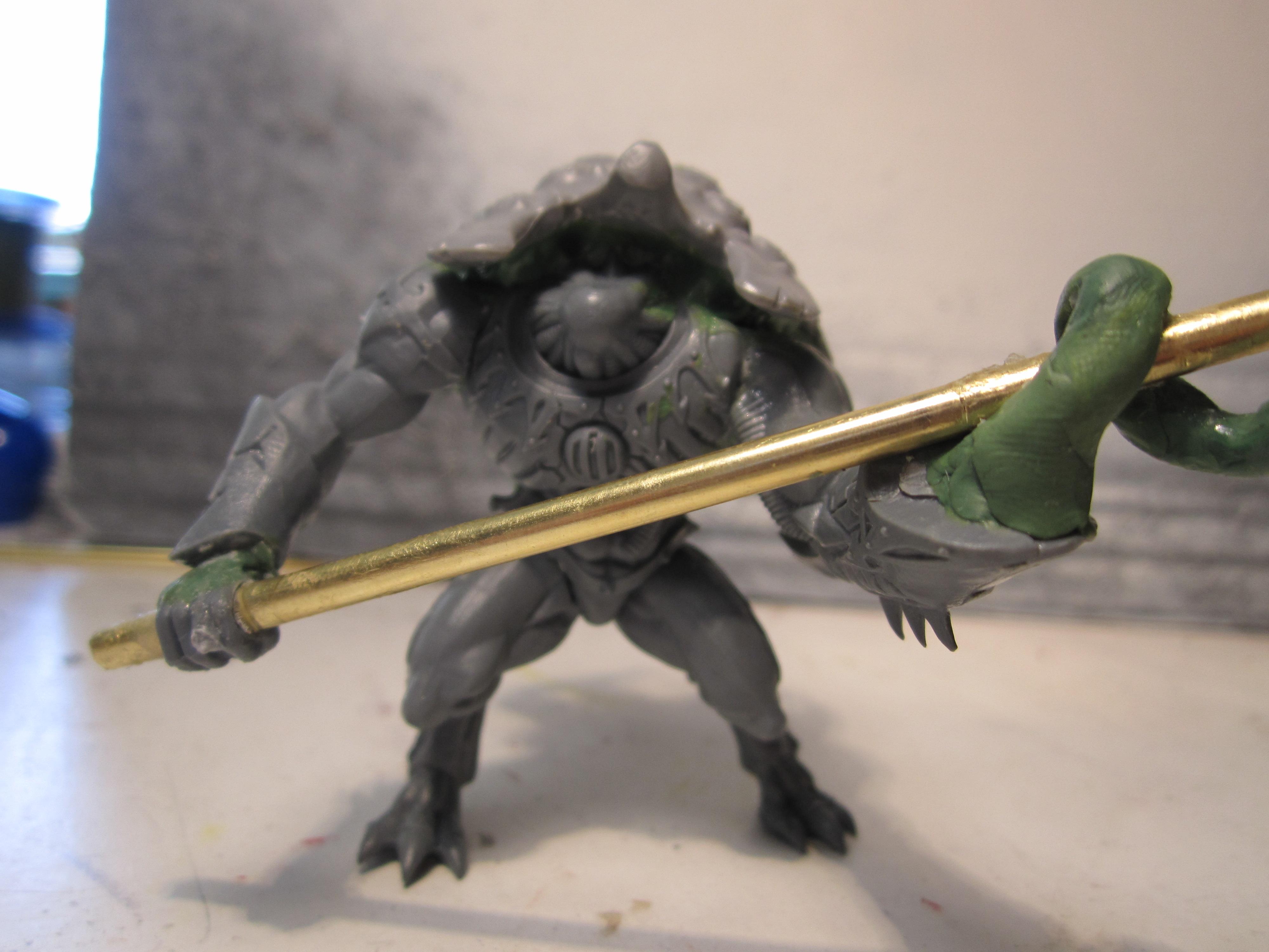 Chaos Daemons, Conversion, Daemon Prince, Nurgle, Warhammer 40,000, Work In Progress