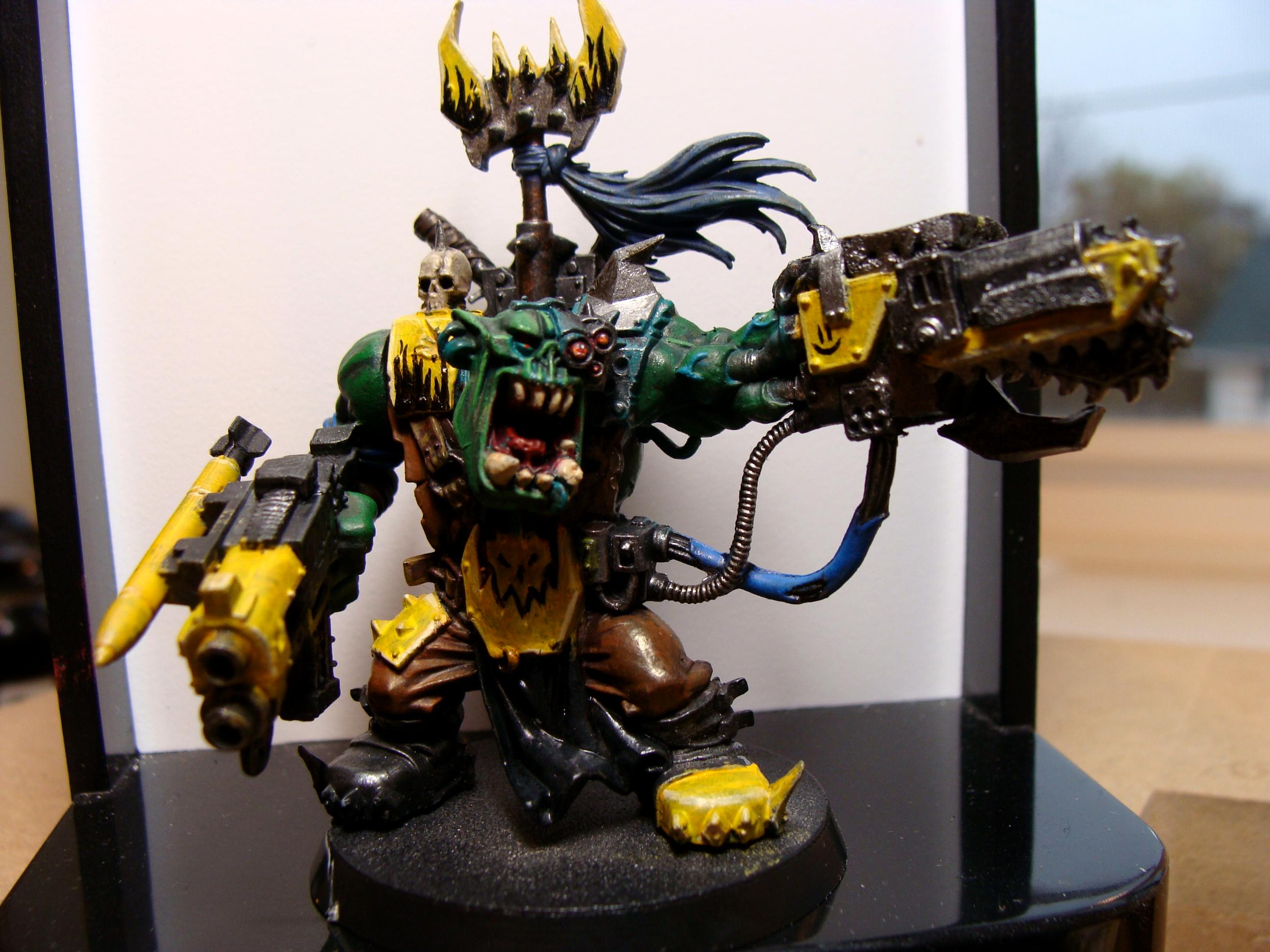 Assault On Black Reach, Conversion, Flames, Orks, Warboss