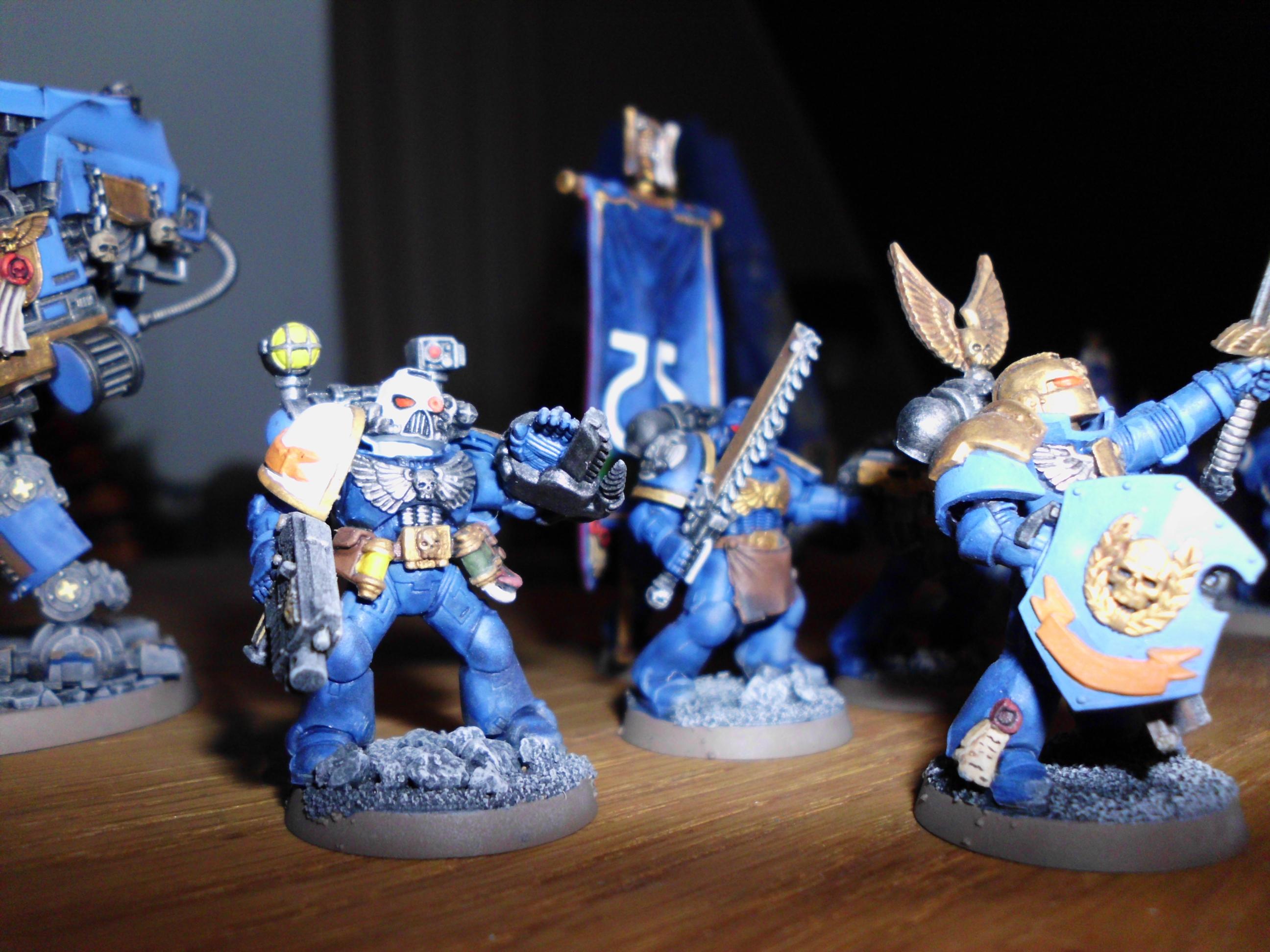 Apothecary, Command Squad, Space, Space Marines, Ultramarines, Warhammer 40,000, Warhammer Fantasy