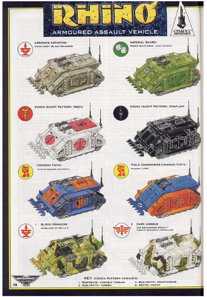 Compilation, Copyright Games Workshop, Imperial Guard, Retro Reivew, Rhino, Rogue Trader, Space Marines