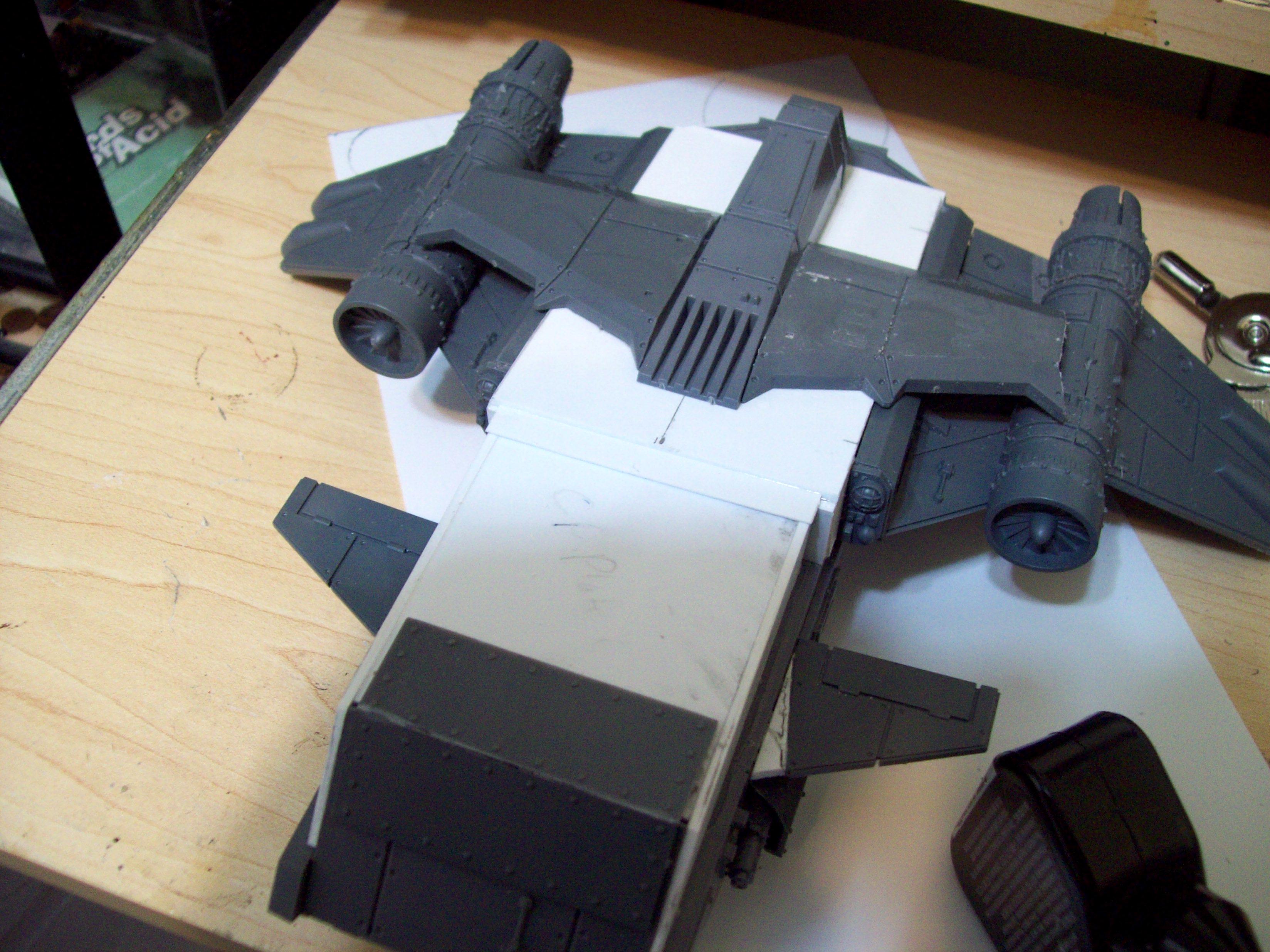 Blood Angels, Conversion, Kit-bash, Storm Raven, Warhammer 40,000, Work In Progress
