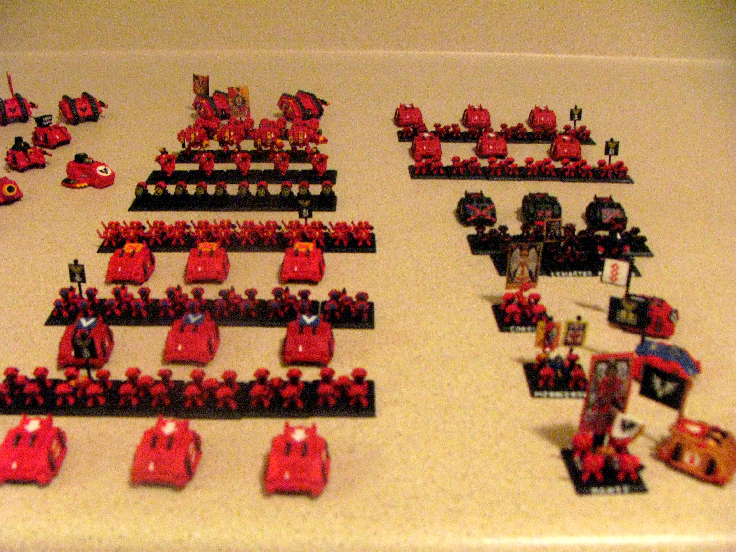 Blood Angel Army, Blood Angels, Epic 40k, Epic 40k Blood Angels