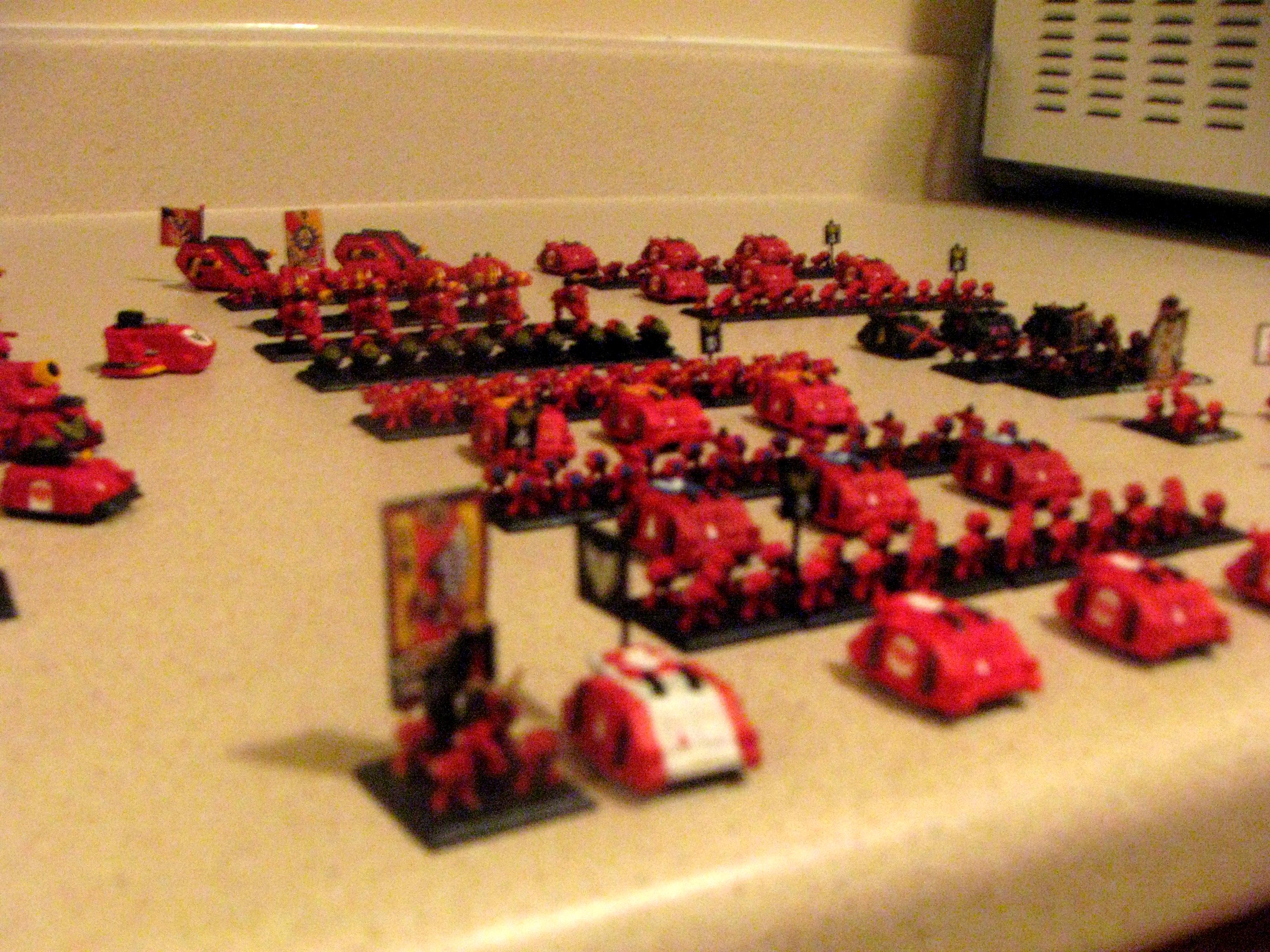 Blood Angel Army, Blood Angels, Epic 40k, Epic 40k Blood Angels
