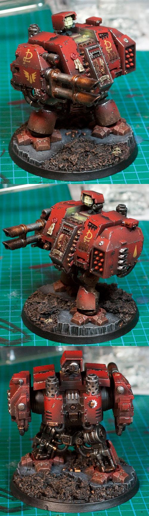 Blood Angels, Dreadnought, Object Source Lighting, Space Marines, Warhammer 40,000