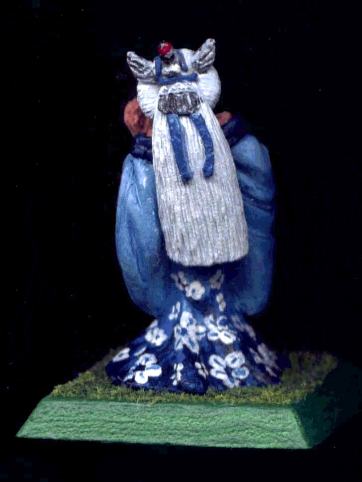 Blue, Character, Clan War, Courtier, Crane, Freehand, Kimono, L5r, Legend Of The Five Rings, Samurai, White