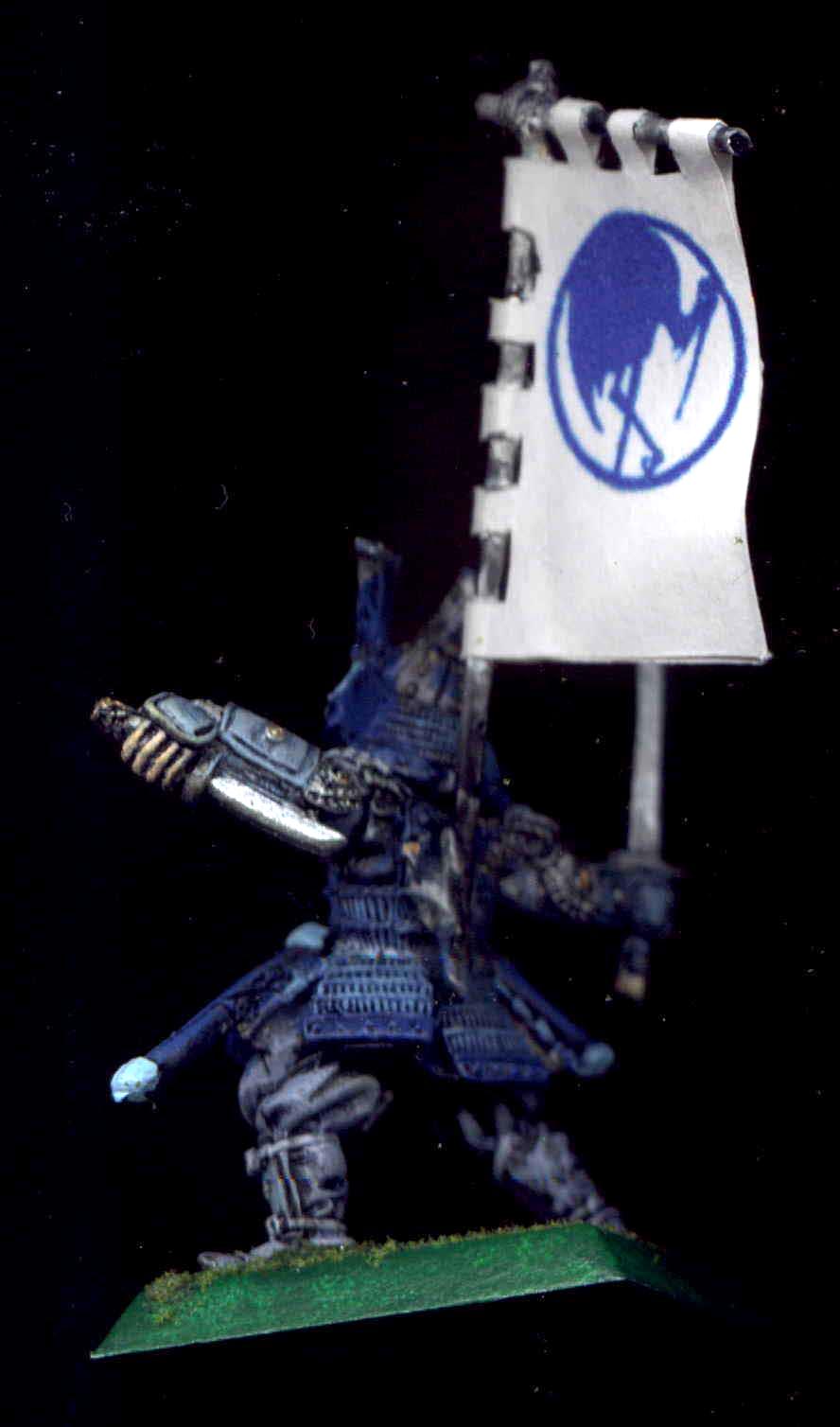 Banner, Blue, Bushi, Character, Clan War, Crane, Daisho, Hashimono, Katana, L5r, Legend Of The Five Rings, Samurai, Wakizashi, White
