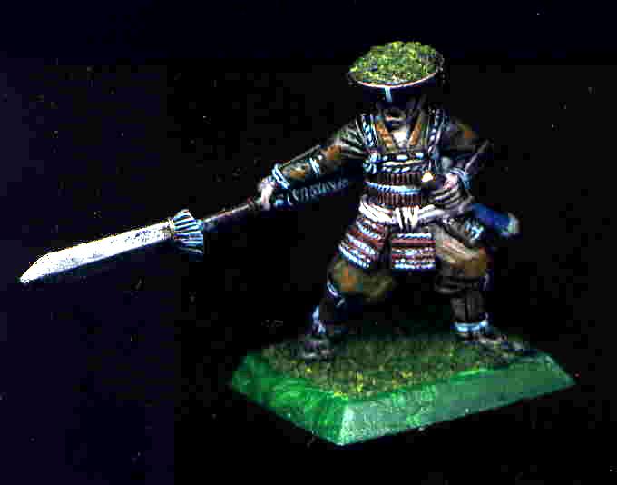 Blue, Brown, Bushi, Camouflage, Character, Clan War, Crane, Green, Infantry, L5r, Legend Of The Five Rings, Light, Samurai, Spear, White, Yari