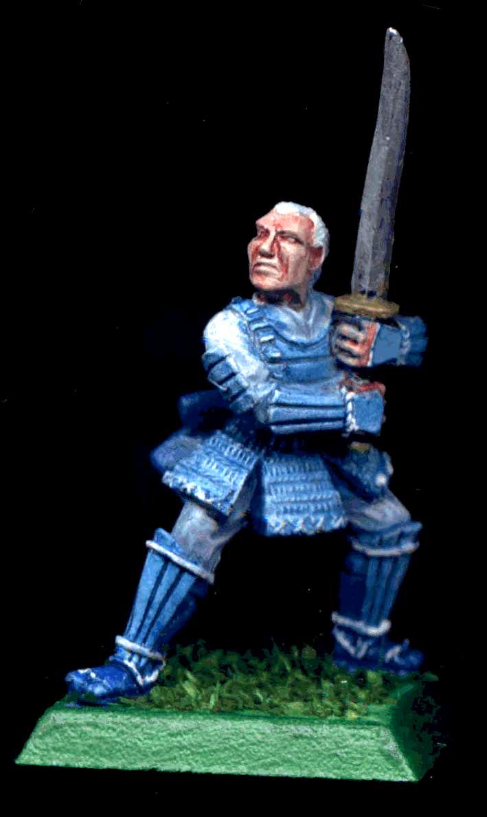 Blue, Bushi, Character, Clan War, Crane, Infantry, Katana, L5r, Legend Of The Five Rings, Light, Samurai, White