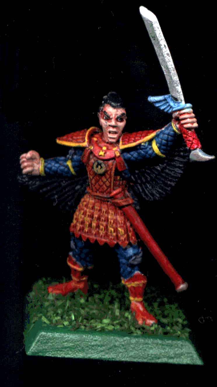 Bushi, Character, Clan War, Katana, L5r, Legend Of The Five Rings, Orange, Phoenix, Red, Samurai, Yellow