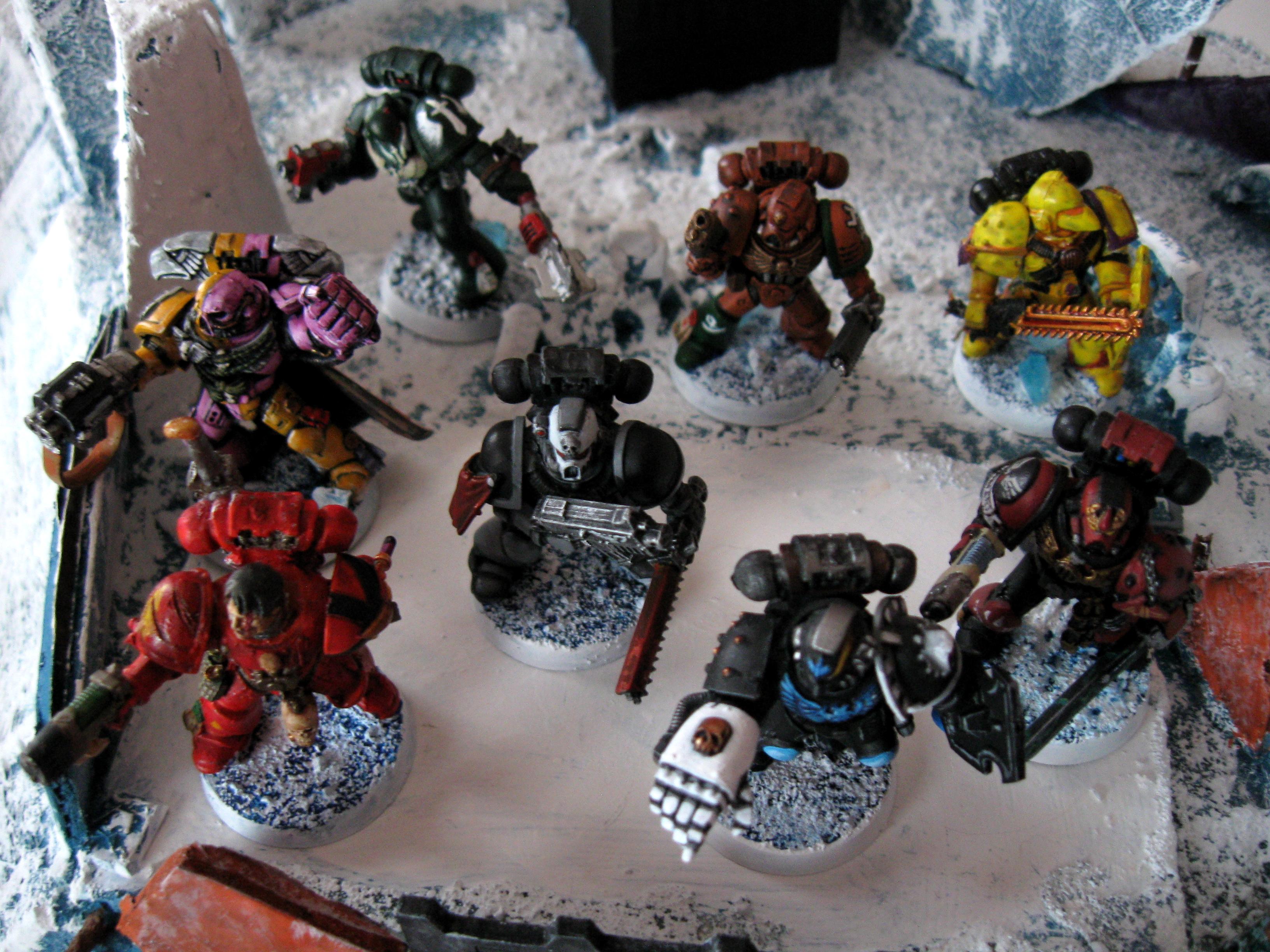Blood Angels, Dark Angels, Emperor's Fools, Ice Angel, Marine Chrysemys, Marine Swap, Red Talons, Sinners, Sons Of Luther, Warhammer 40,000