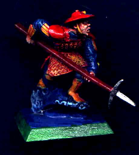 Blue, Bushi, Clan War, Infantry, L5r, Legend Of The Five Rings, Medium, Orange, Phoenix, Red, Samurai, Spear, Yellow