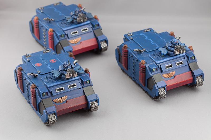 Crimson Fist, Rhino, Space Marines