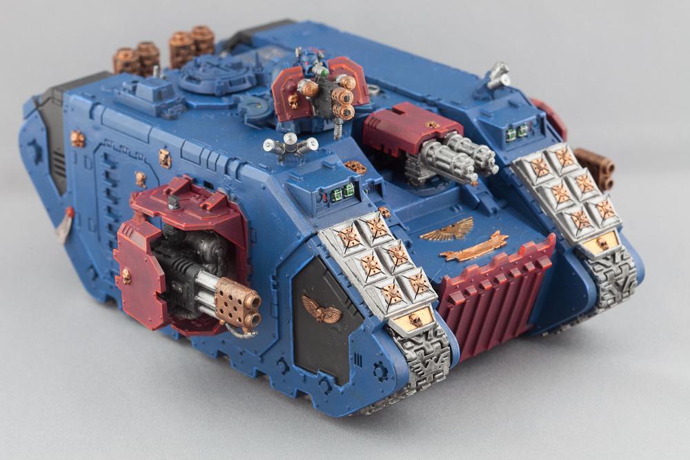 Crimson Fists, Land Raider Redeemer, Space Marines, Warhammer 40,000