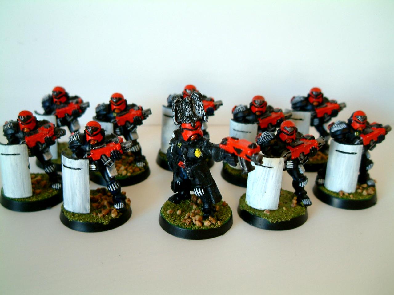 2ed, Adeptus, Adeptus Arbites, Arbite, Arbitor, Arbitrator, Arbitrators, Classic, Enforcer, Enforcers, Hunters, Imperial, Inquisitor, Judge, Judges, Necromunda, Out Of Production, Police, Riot Shields, Storm Troopers, Warhammer 40,000, Witch, Witchunters