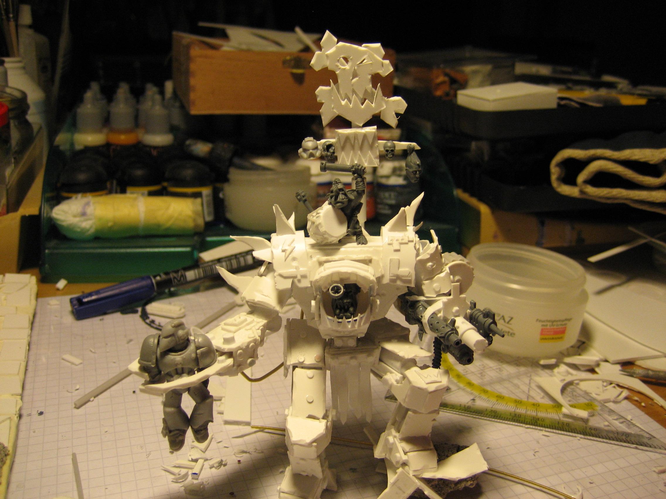 Marine Abuse, Mega Armor, Orks, Work In Progress