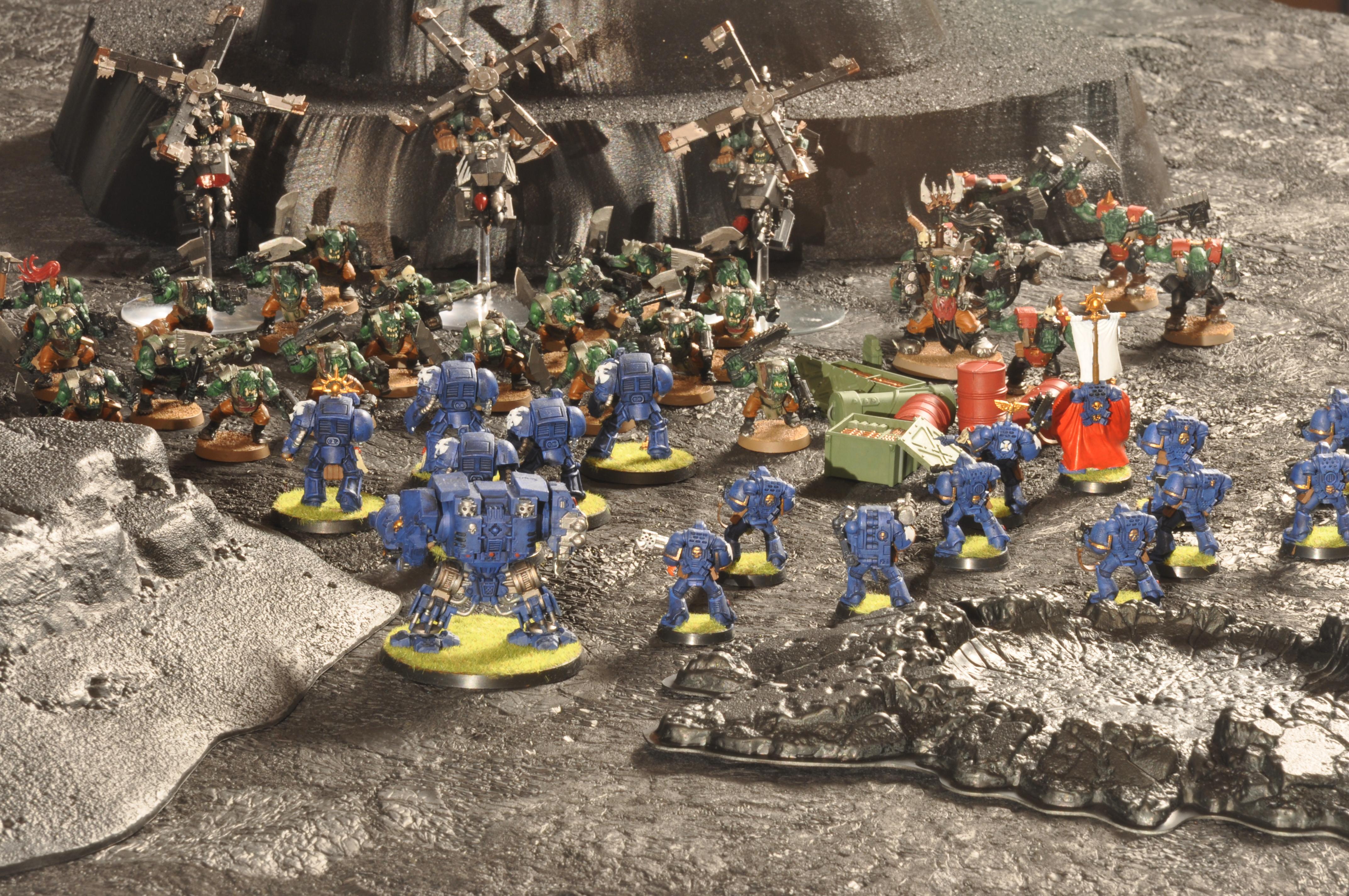 Assault On Black Reach, Orks, Space Marines, Terrain, Ultramarines
