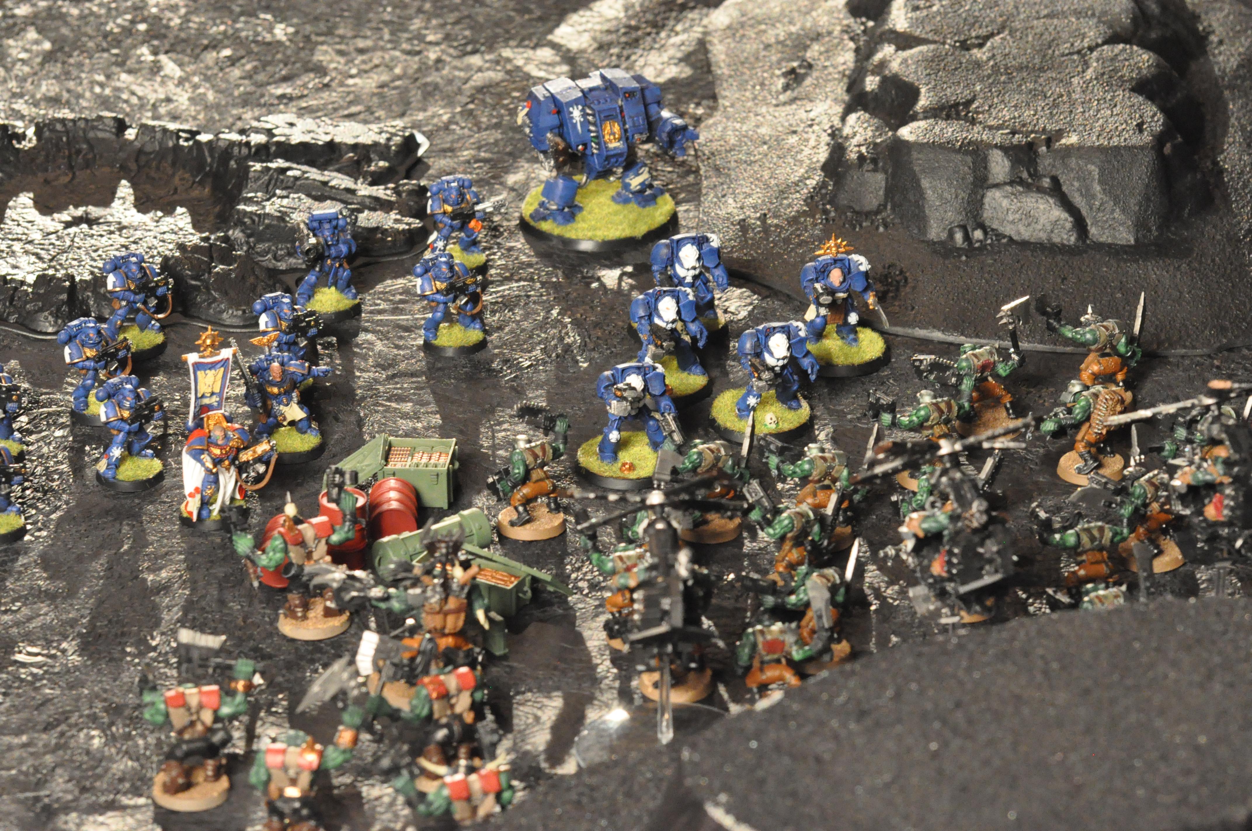 Assault On Black Reach, Orks, Space Marines, Terrain, Ultramarines