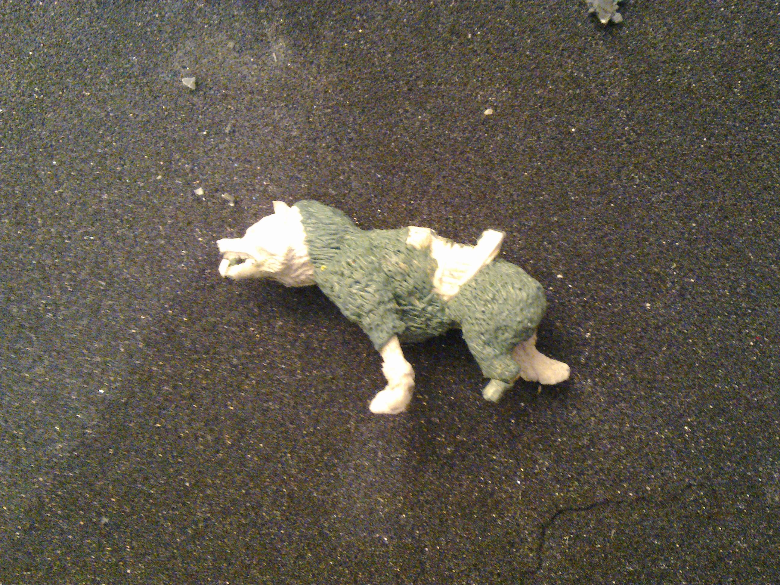 Building him up with greenstuff