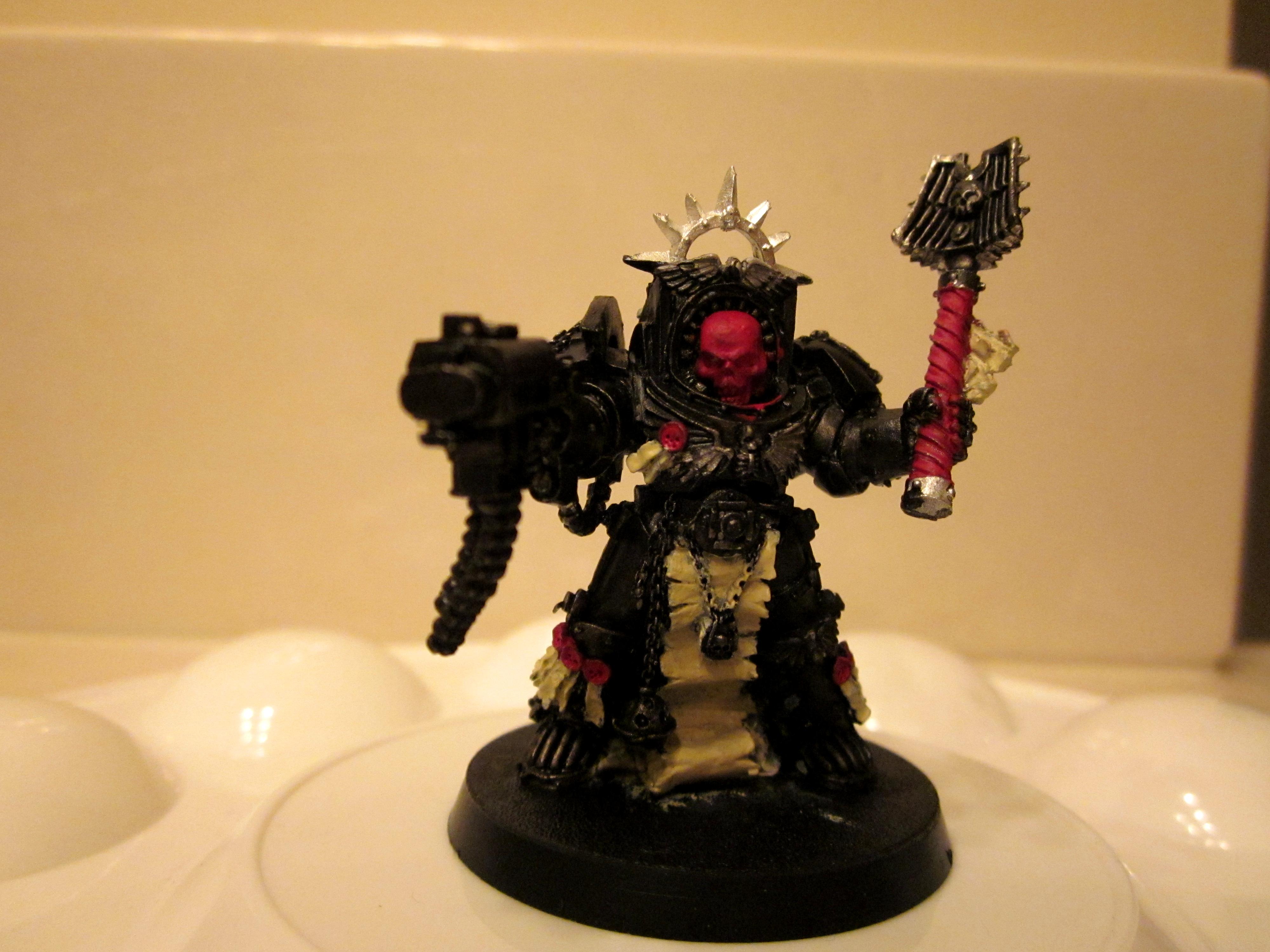 Chaplain, Red Skull, Terminator Armor, Work In Progress